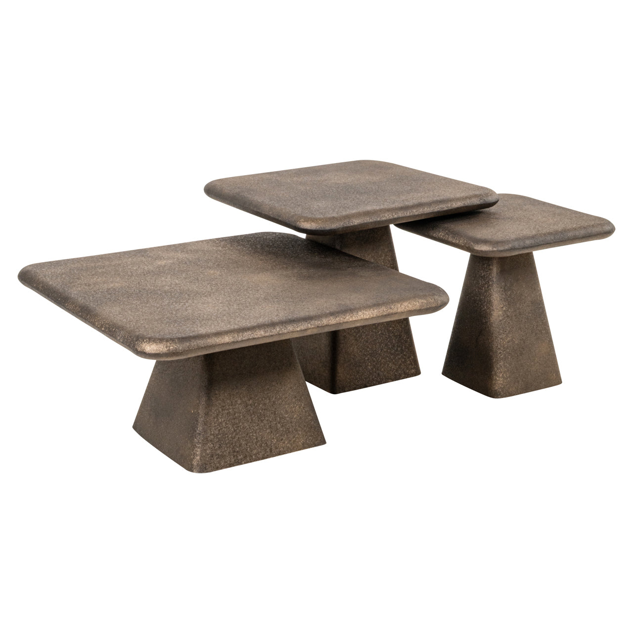 Coffee table Marlie gold (Set of 3) by Richmond Interiors