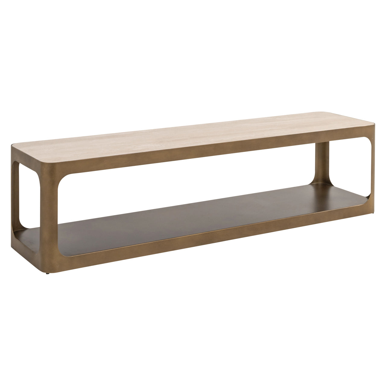 Claridge Beige Ceramic Top TV Cabinet by Richmond Interiors