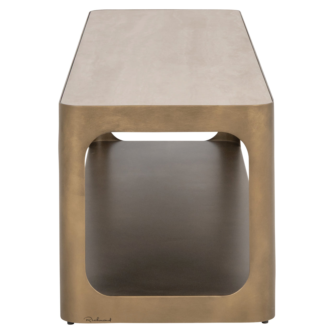 Claridge Beige Ceramic Top TV Cabinet by Richmond Interiors