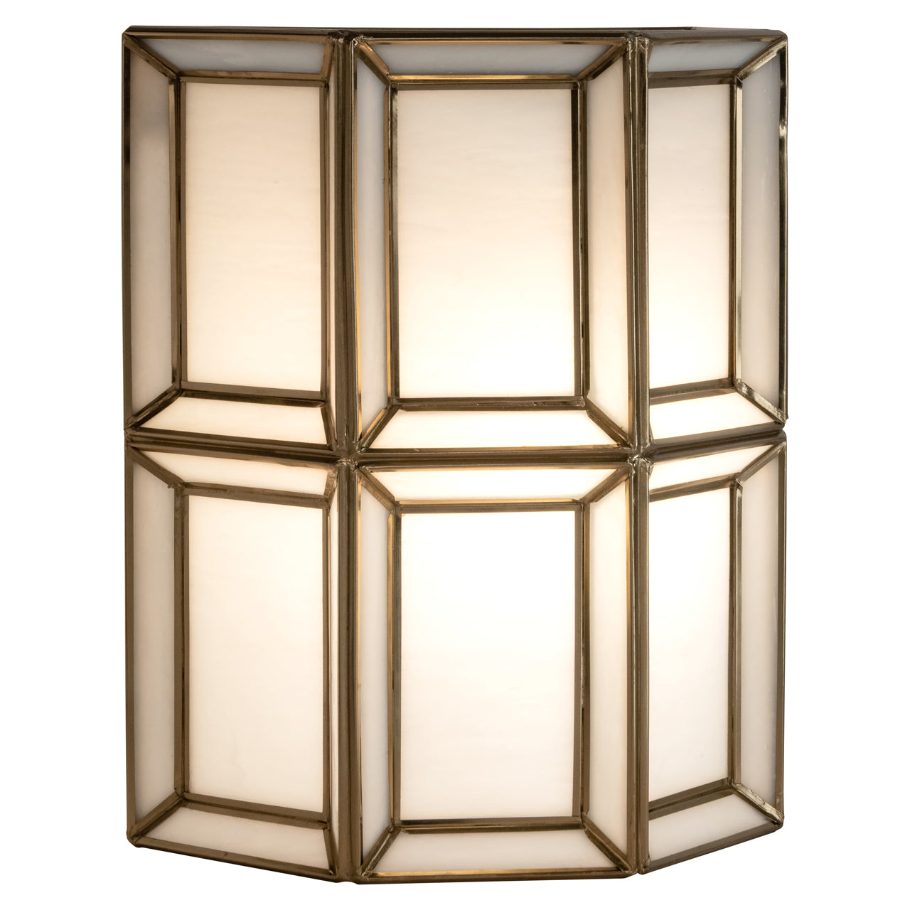 Amara Antique Brass & Glass Wall Light by Richmond Interiors