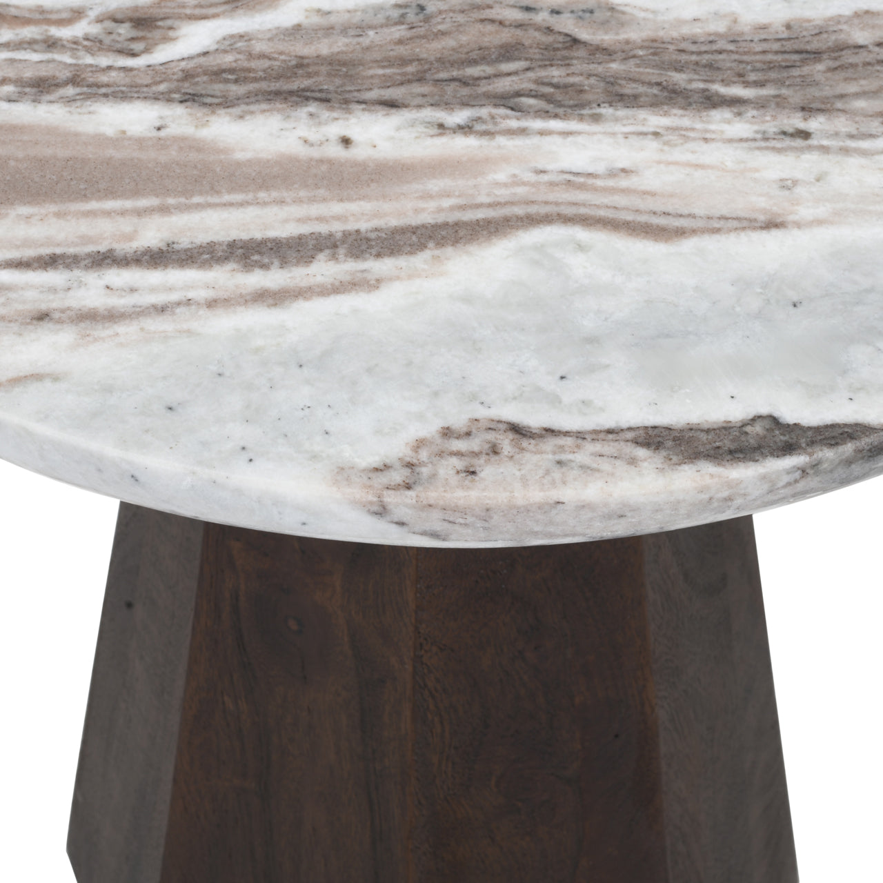 Oberoy Blush Beige End table - 45cm by Richmond Interiors