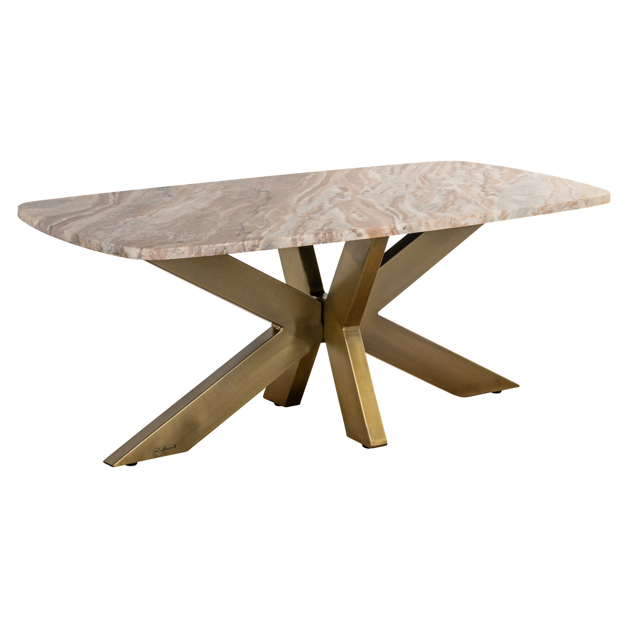 Bottega Blush Beige Marble Coffee Table by Richmond Interiors