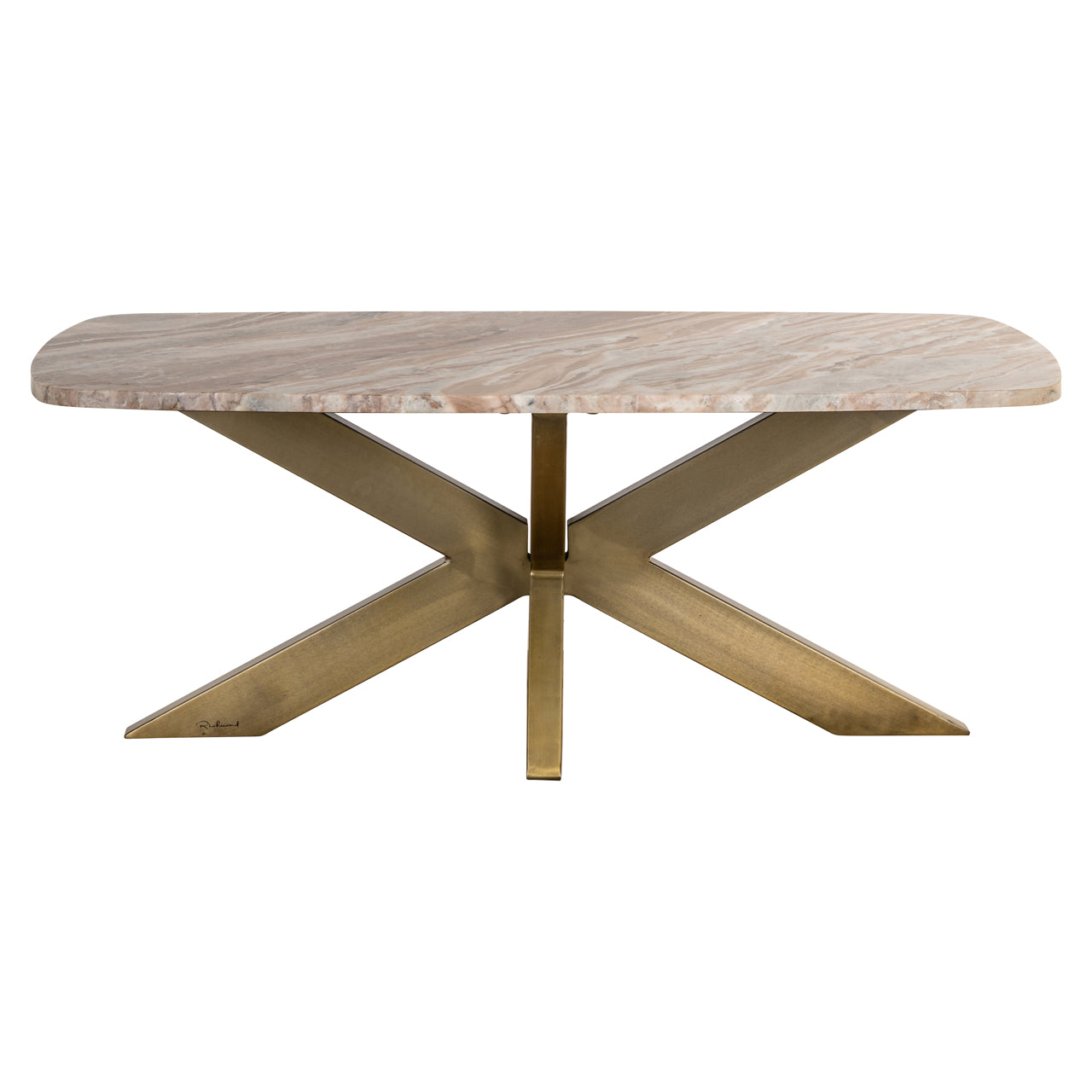 Bottega Blush Beige Marble Coffee Table by Richmond Interiors