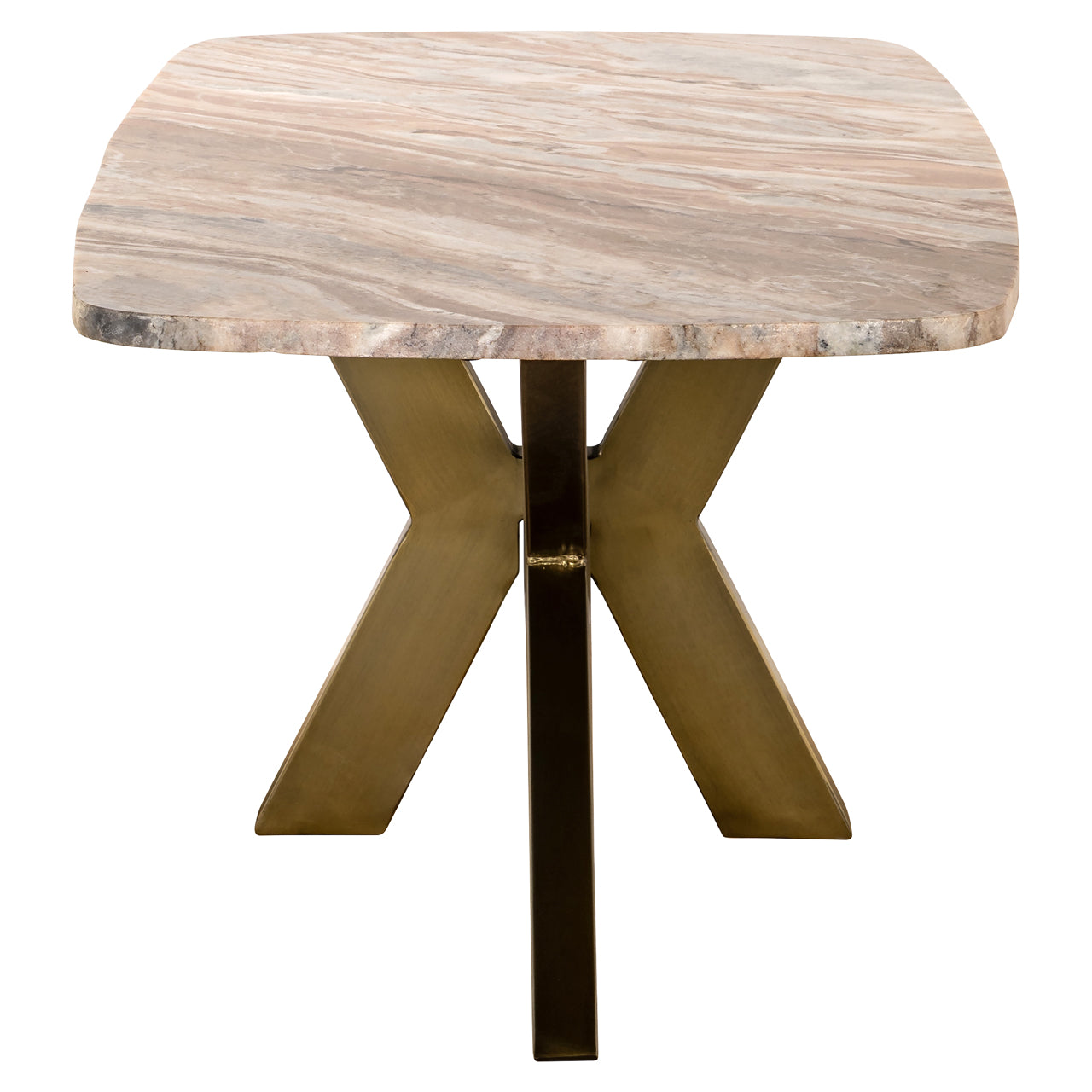 Bottega Blush Beige Marble Coffee Table by Richmond Interiors