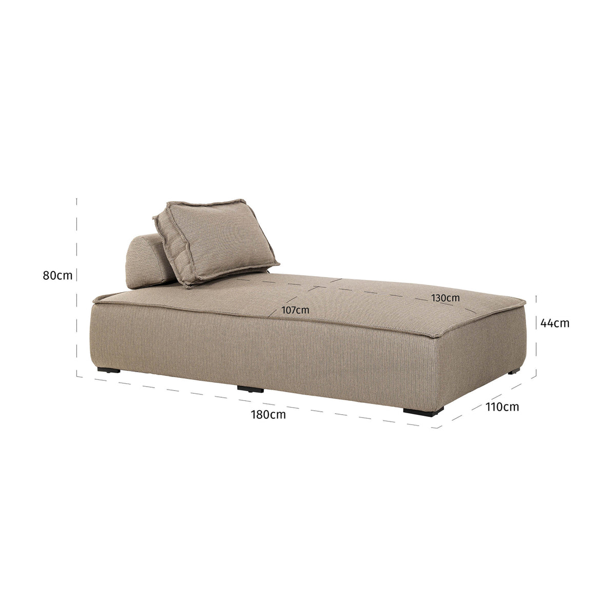 Outdoor daybed Jondal taupe by Richmond Interiors
