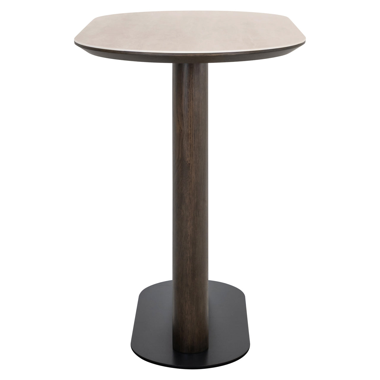 Ritz Brown Oak Veneer & Ceramic Top Bar Table by Richmond Interiors