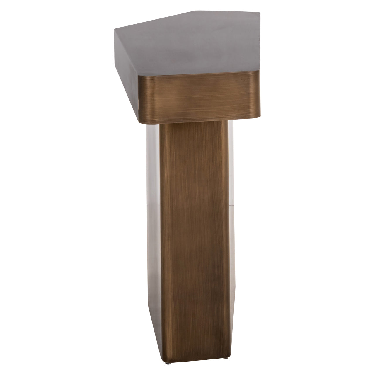Hexa Brushed Gold Console Table by Richmond Interiors