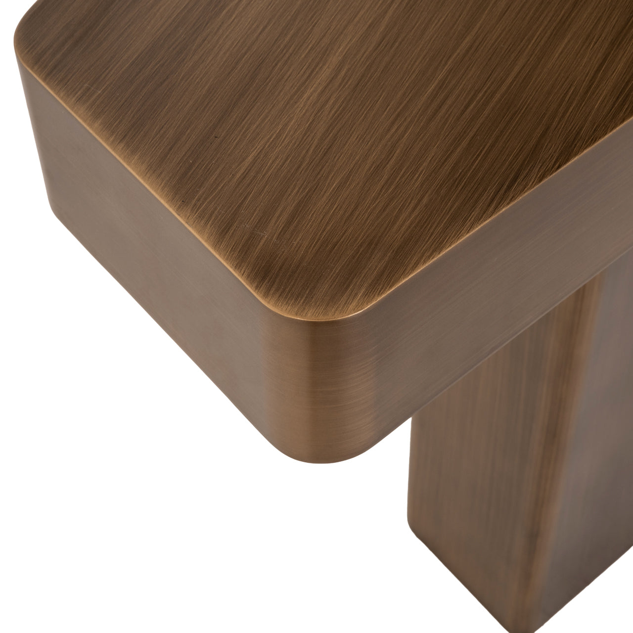Hexa Brushed Gold Console Table by Richmond Interiors