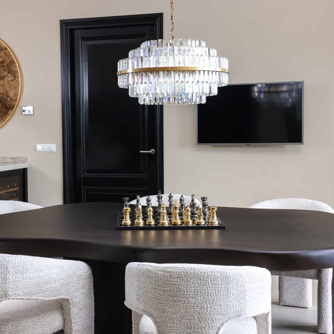 Saray Black & Gold Chessboard by Richmond Interiors