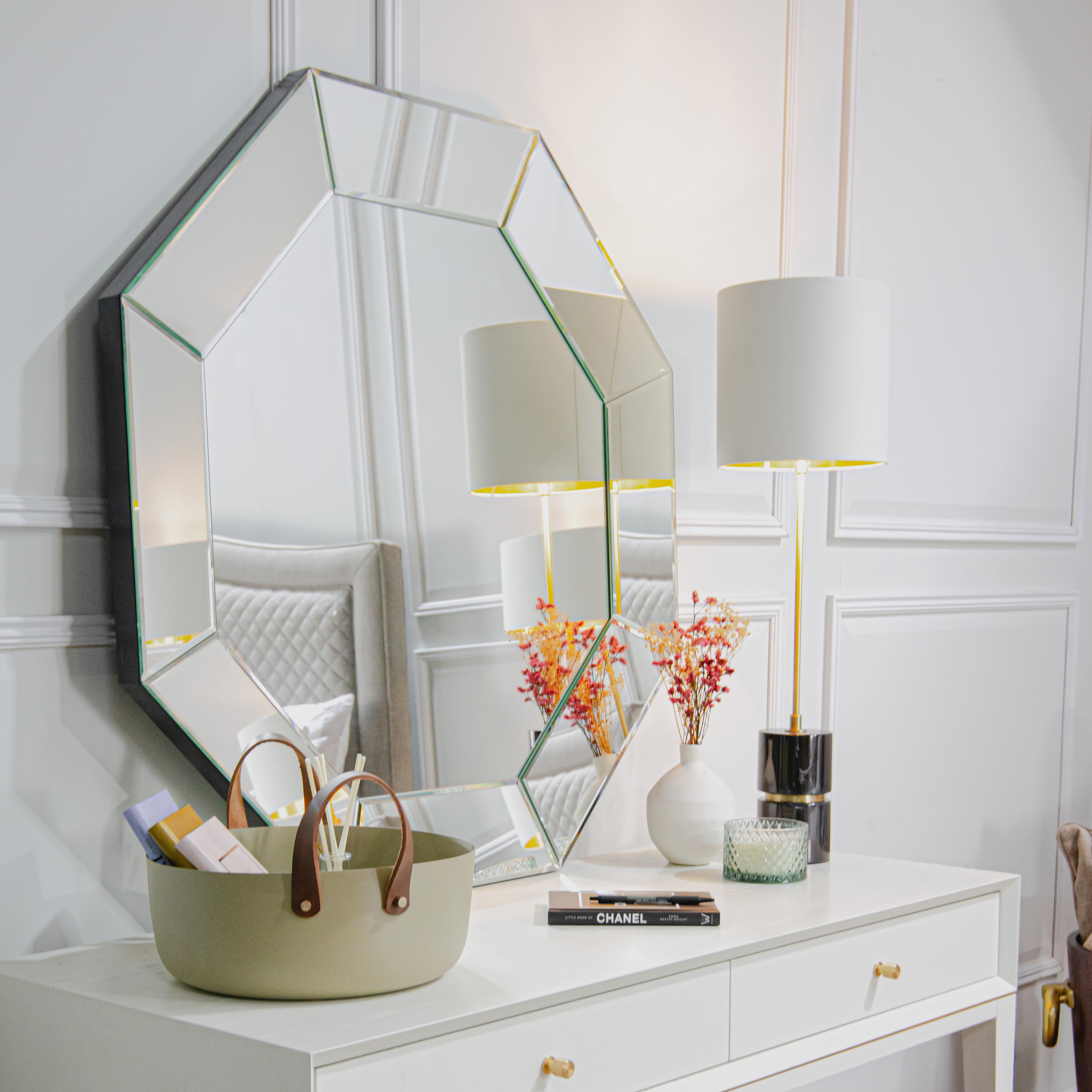 Leigh Large Octagonal Mirror by RV Astley