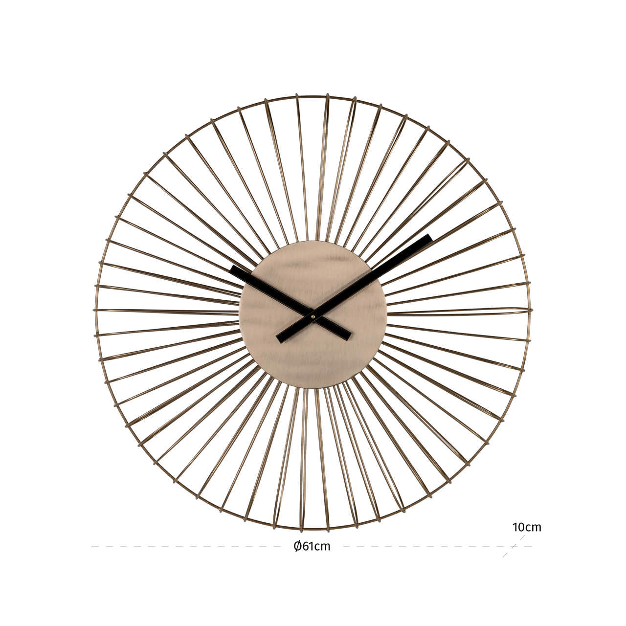 Wirle Gold Clock by Richmond Interiors