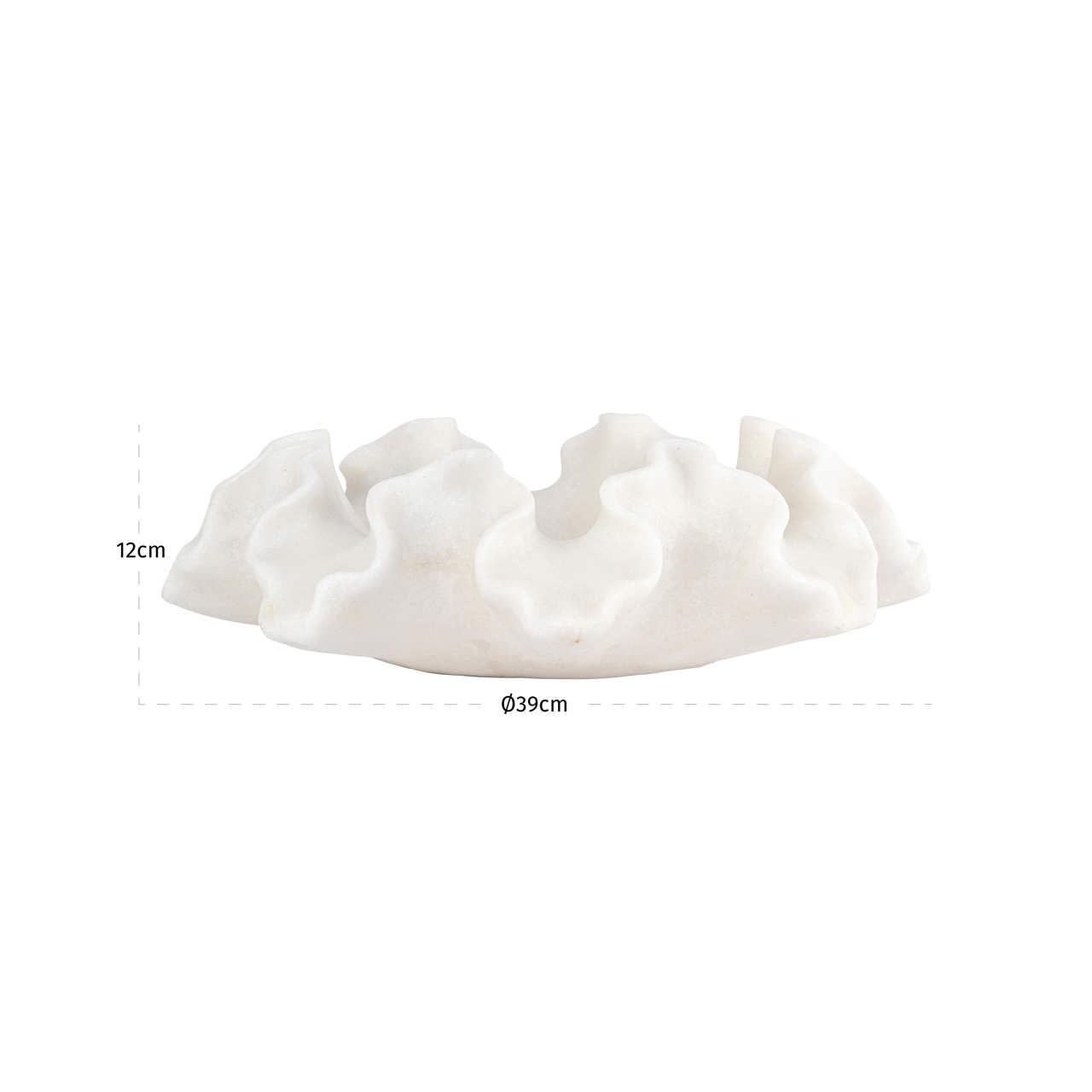 Lola White Coral Bowl by Richmond Interiors