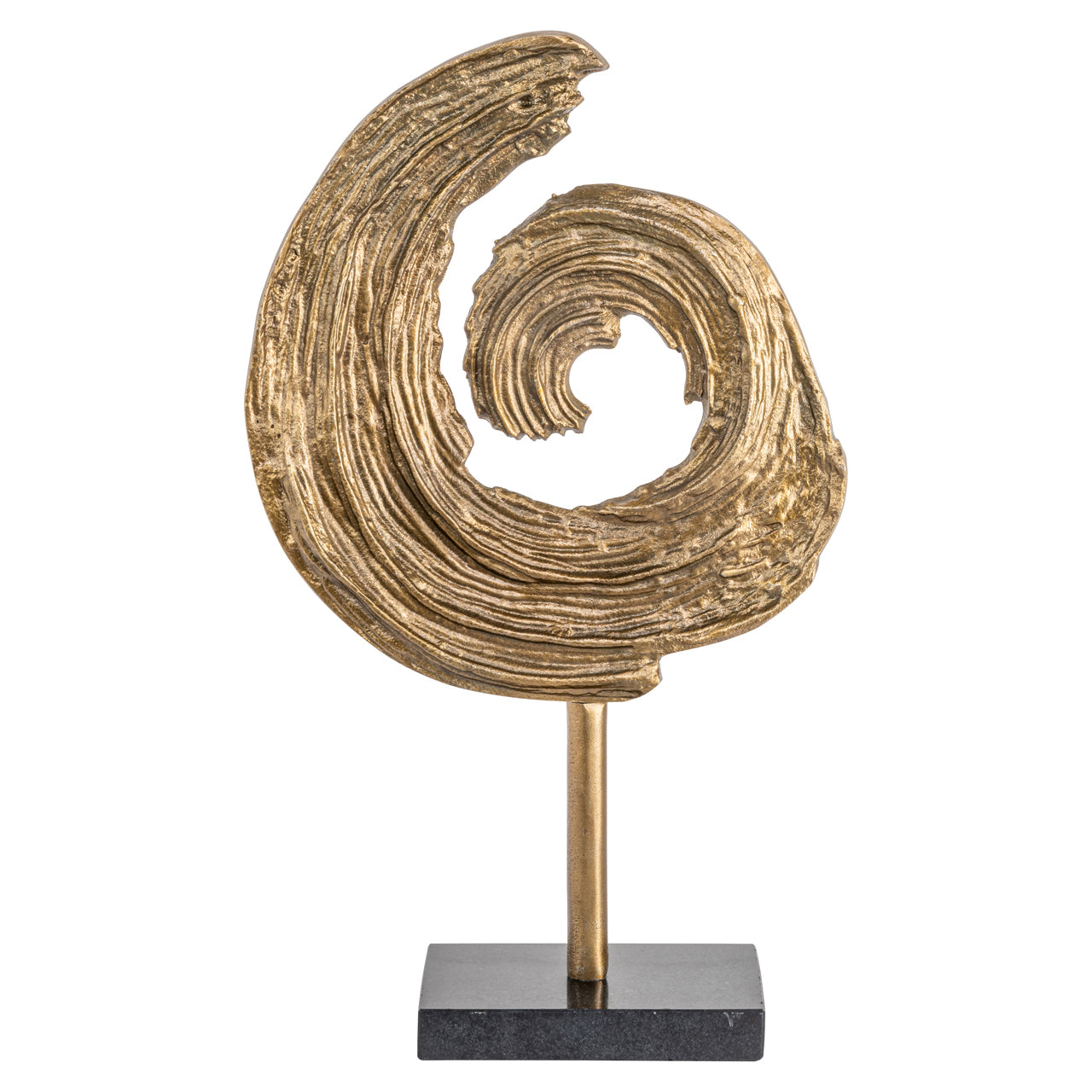 Swirl Antique Brass Decorative Object - Small by Richmond Interiors