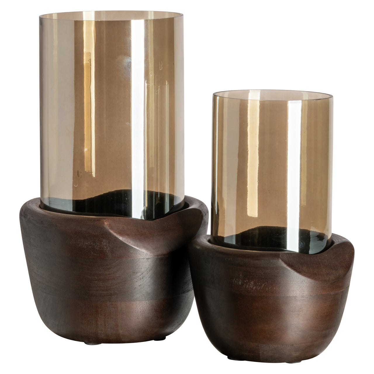 Sloane Walnut Hurricane Light - Large by Richmond Interiors