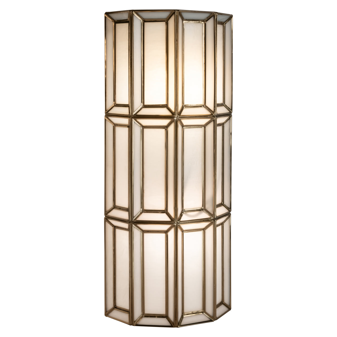 Antique Brass & Opal Glass Wall Light by Richmond Interiors