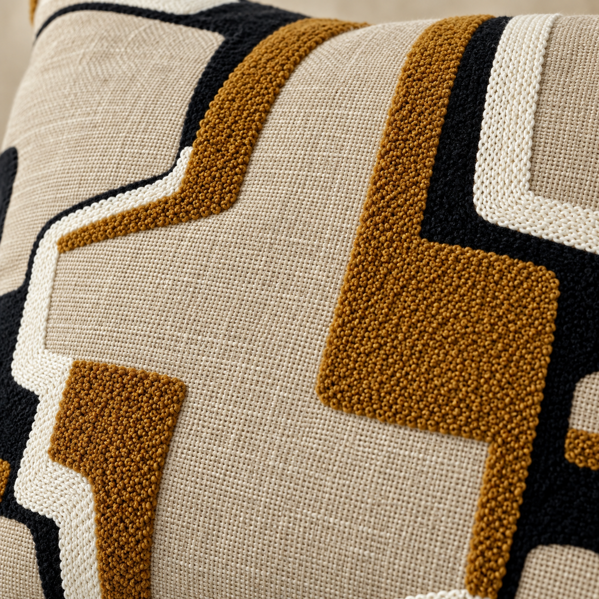 Alto Abstract Cushion 43cm - Whiskey Malini