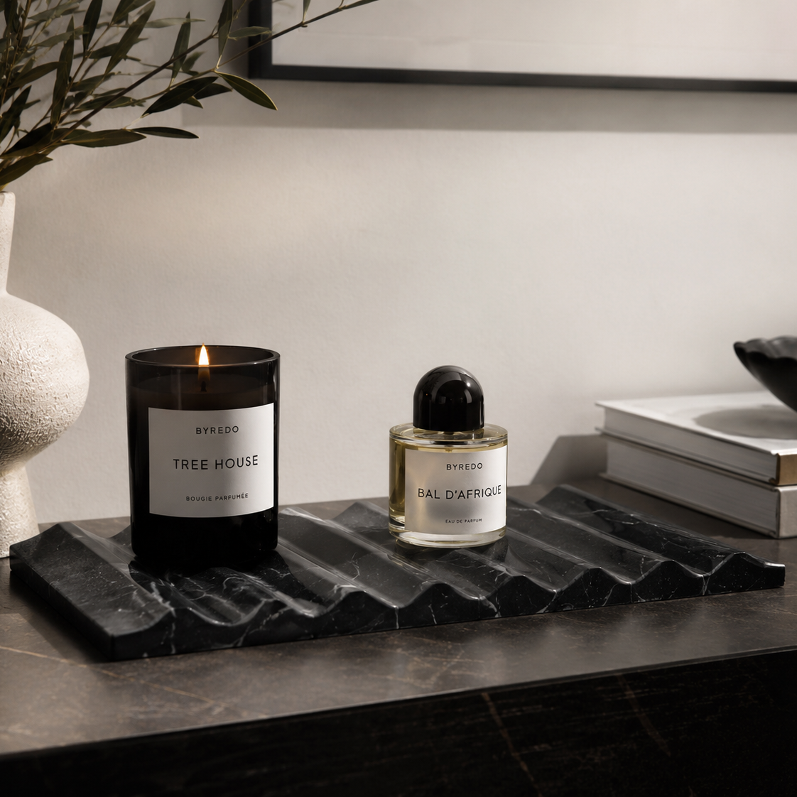 Artium Black Marble Tray by Liang & Eimil