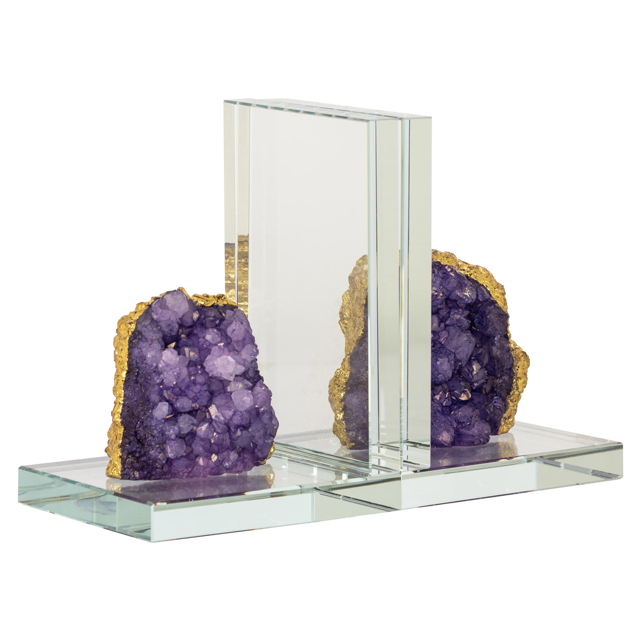 Agate & Crystal Bookends by Richmond Interiors