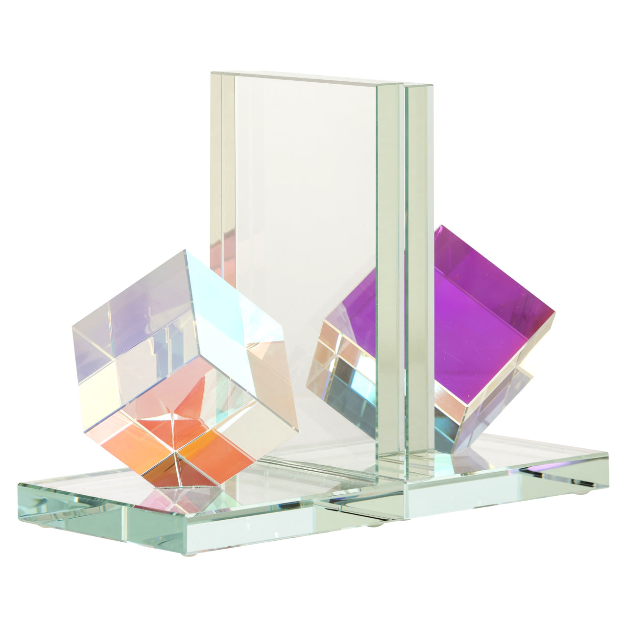 Blocks Crystal Bookstands by Richmond Interiors