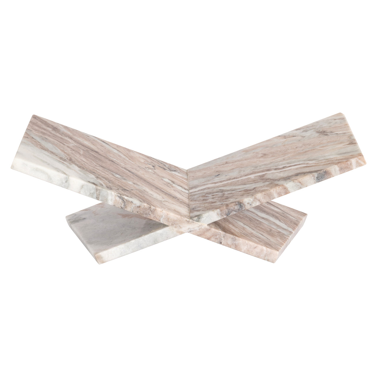 Belicia Blush Beige Marble Bookstand by Richmond Interiors