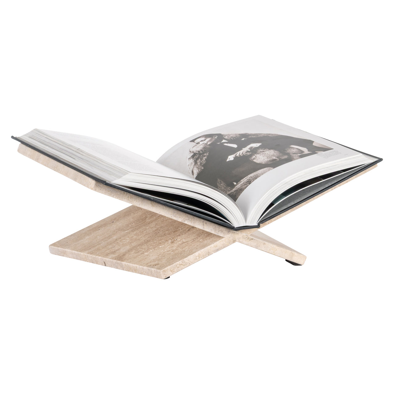 Belice Beige Traverine Bookstand by Richmond Interiors