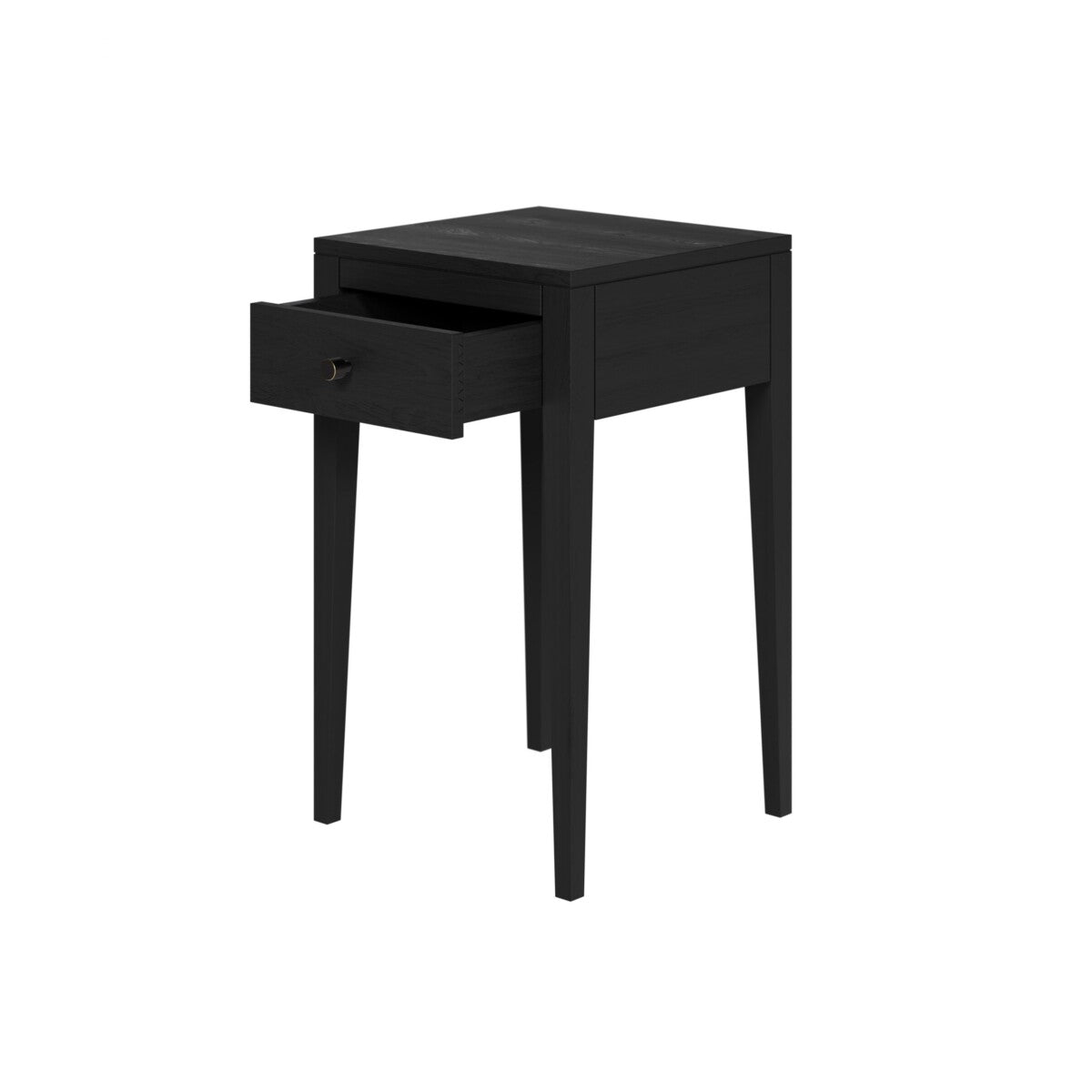 Radford 1 Drawer Bedside Table - Black by D.I. Designs