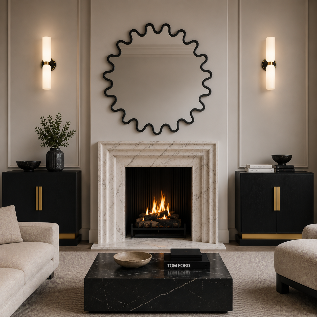 Belmond Wenge Oak Wood & Polished Brass Sideboard by Liang & Eimil