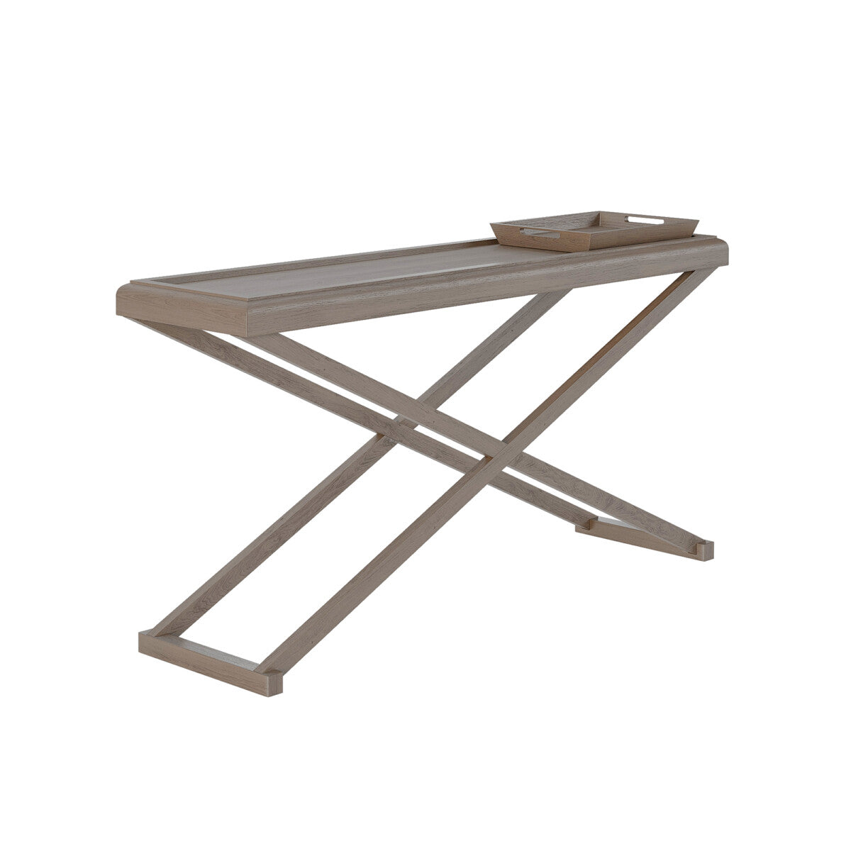 Bentley Console Table - Grey Aged Oak by D.I. Designs