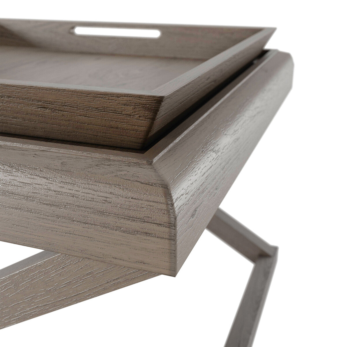 Bentley End Table - Grey Aged Oak by D.I. Designs