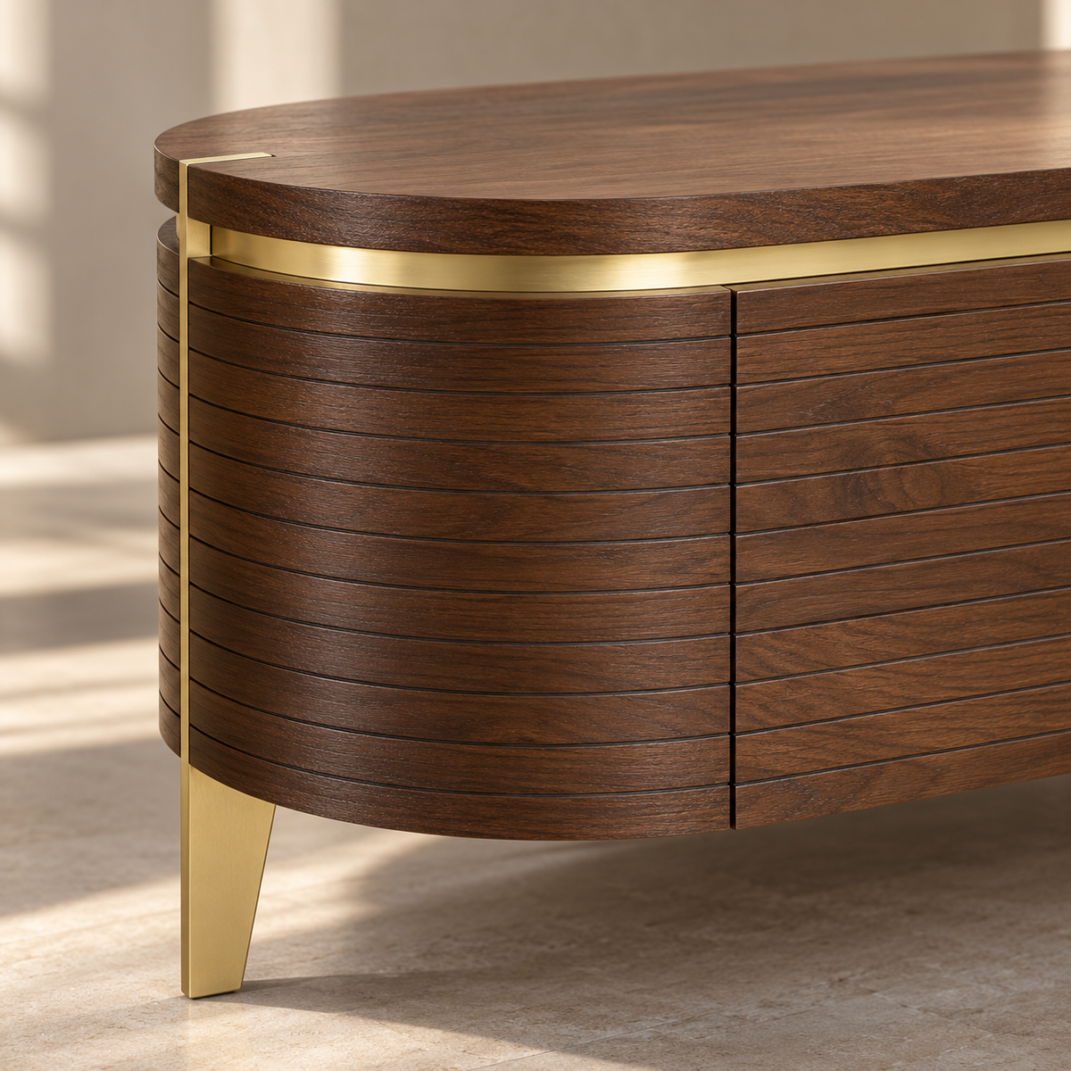 Berkeley Designs Malibu 2 Drawer Media Unit - Walnut Berkeley Designs