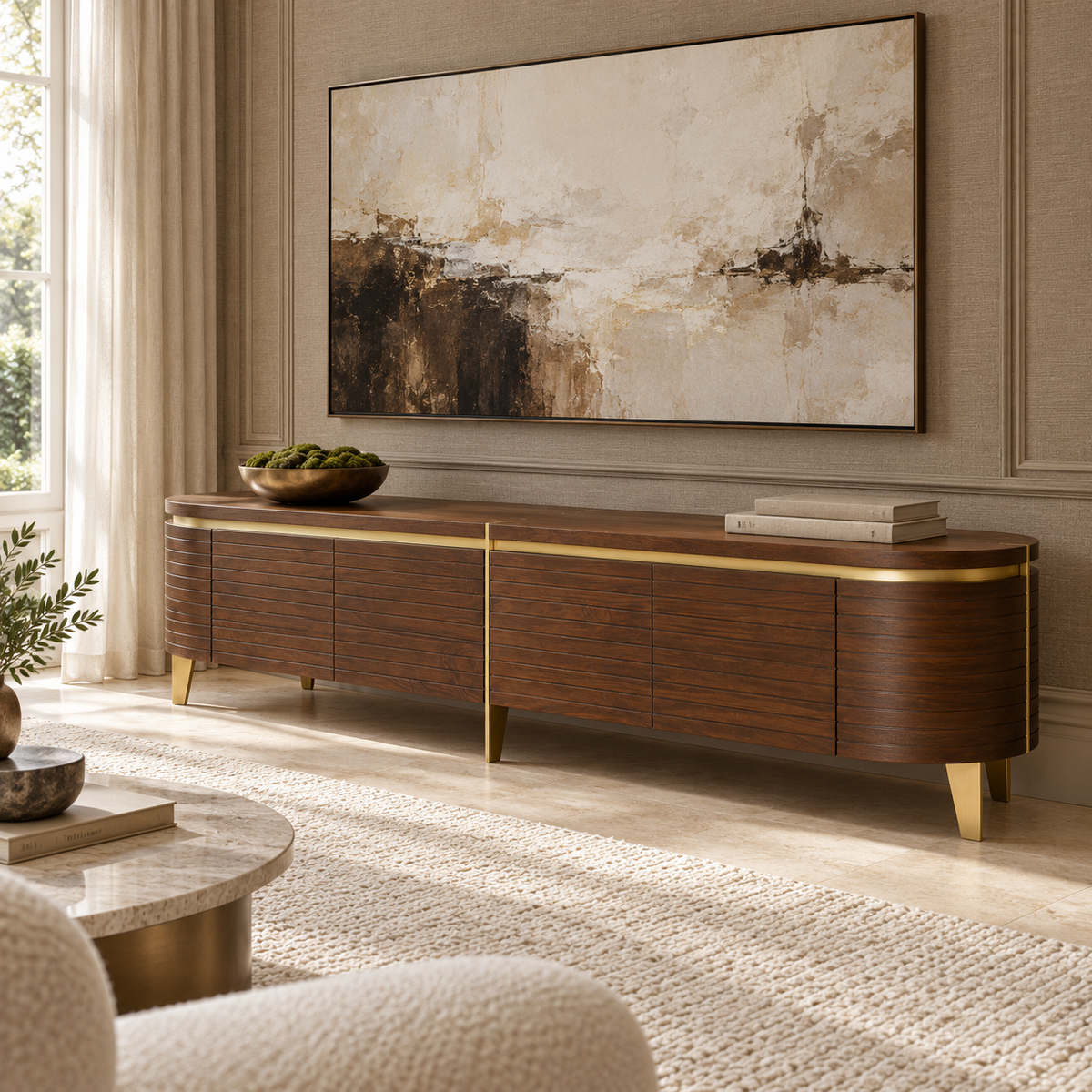 Berkeley Designs Malibu 2 Drawer Media Unit - Walnut Berkeley Designs