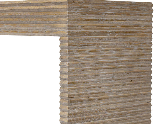Wickham Wood Console Table - Ribbed Oak by D.I. Designs
