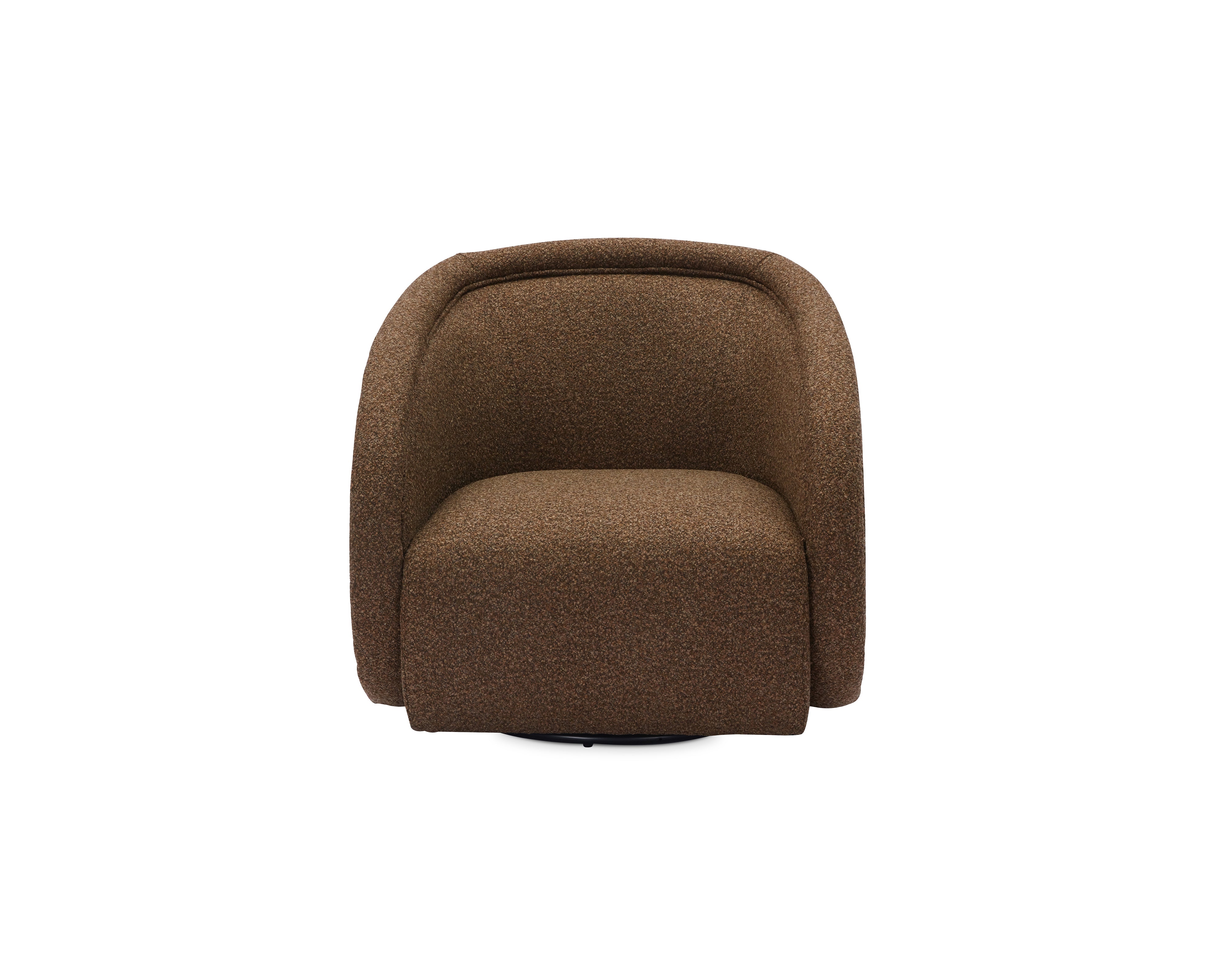 Alice Swivel Occasional Chair - Capela Fennel Seed | Matt Black Metal (Crib 5) by Liang & Eimil