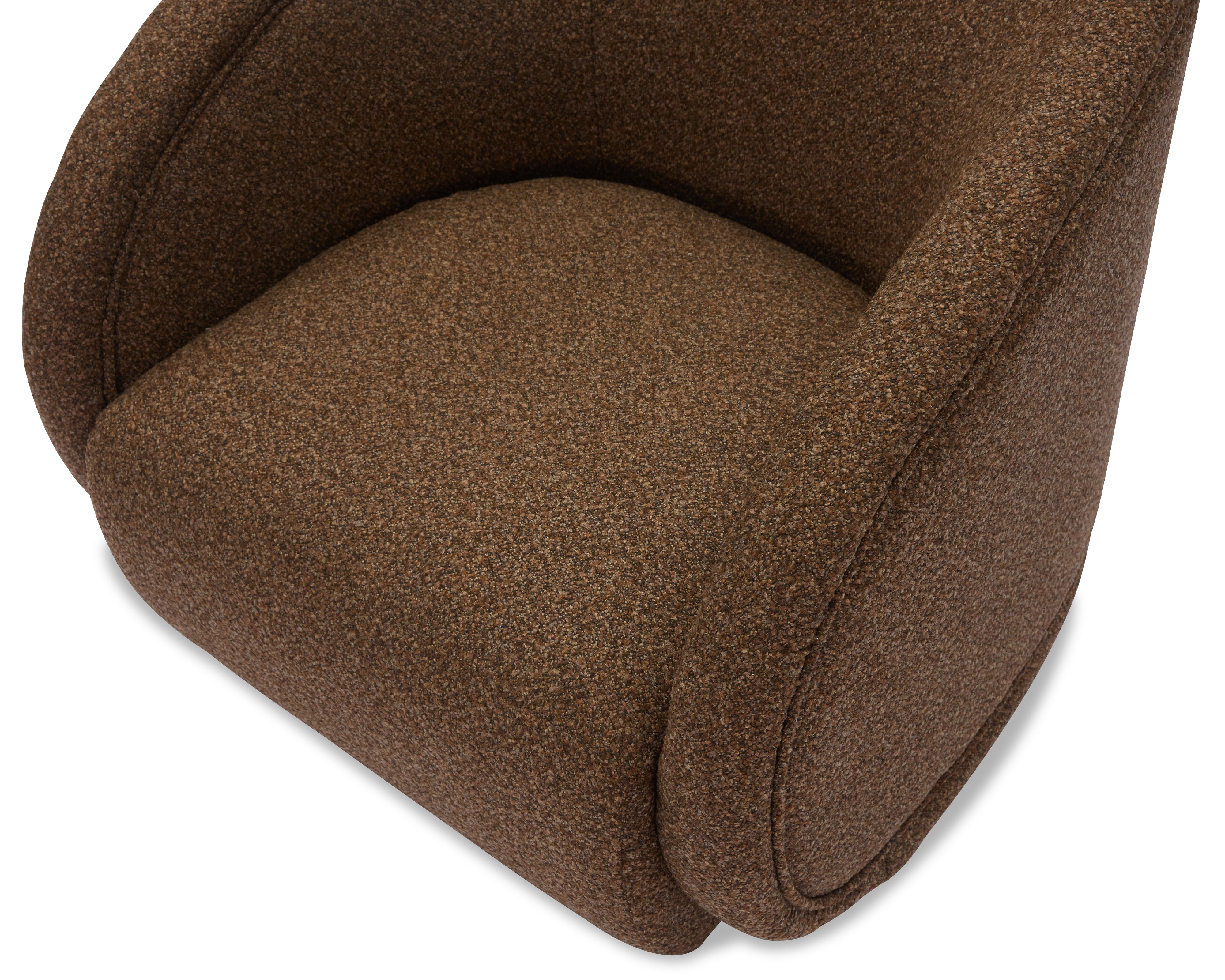 Alice Swivel Occasional Chair - Capela Fennel Seed | Matt Black Metal (Crib 5) by Liang & Eimil