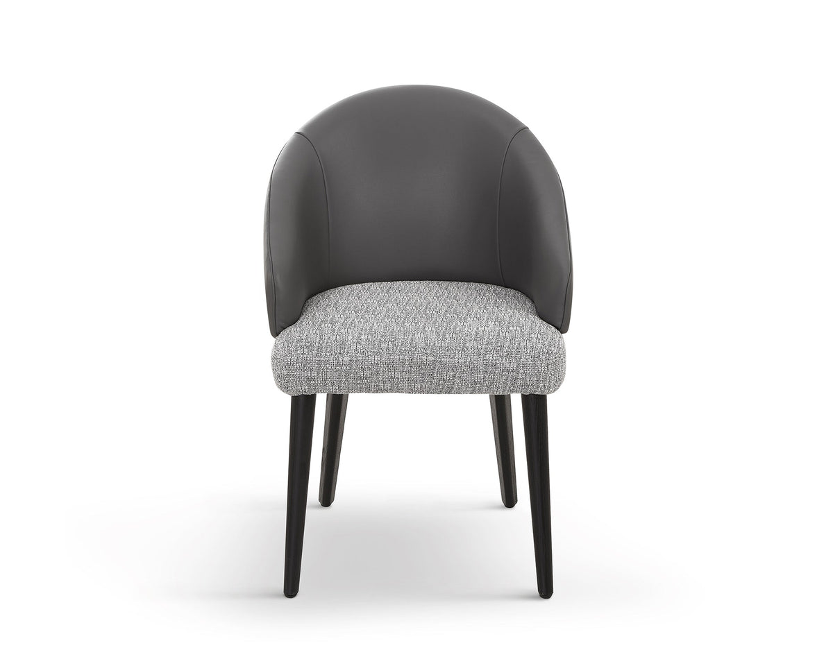 Agadir Dining Chair (Crib 5) - Kelpa Grey/Vegan Grey Leather Liang & Eimil