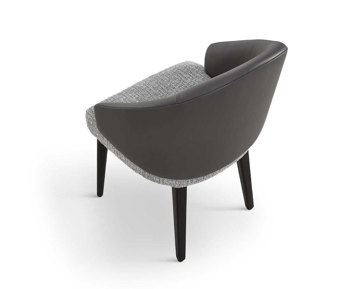 Agadir Dining Chair (Crib 5) - Kelpa Grey/Vegan Grey Leather Liang & Eimil