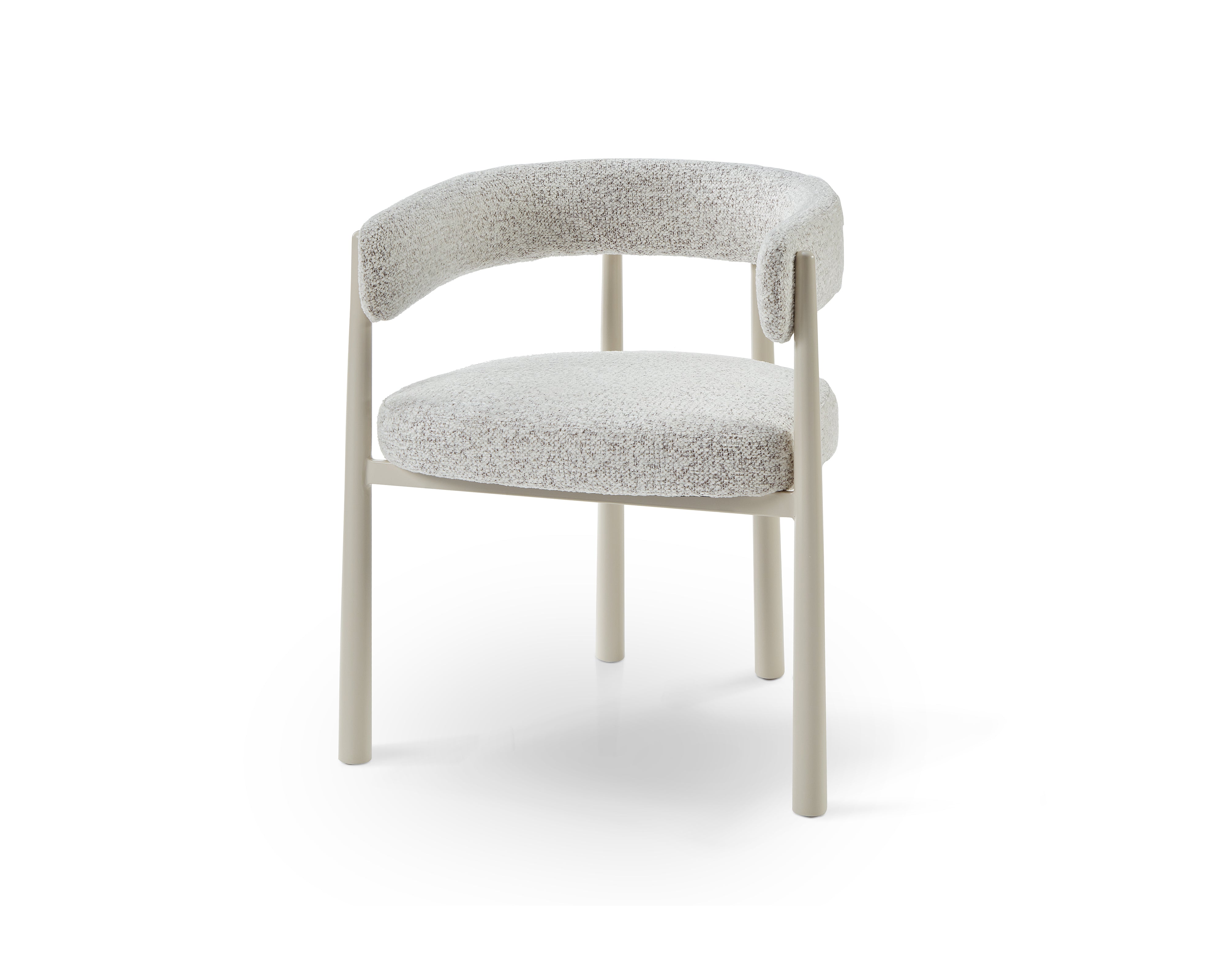 Aria Dining Chair - (Crib 5) Ripley Grav & Gloss Ivory by Liang & Eimil