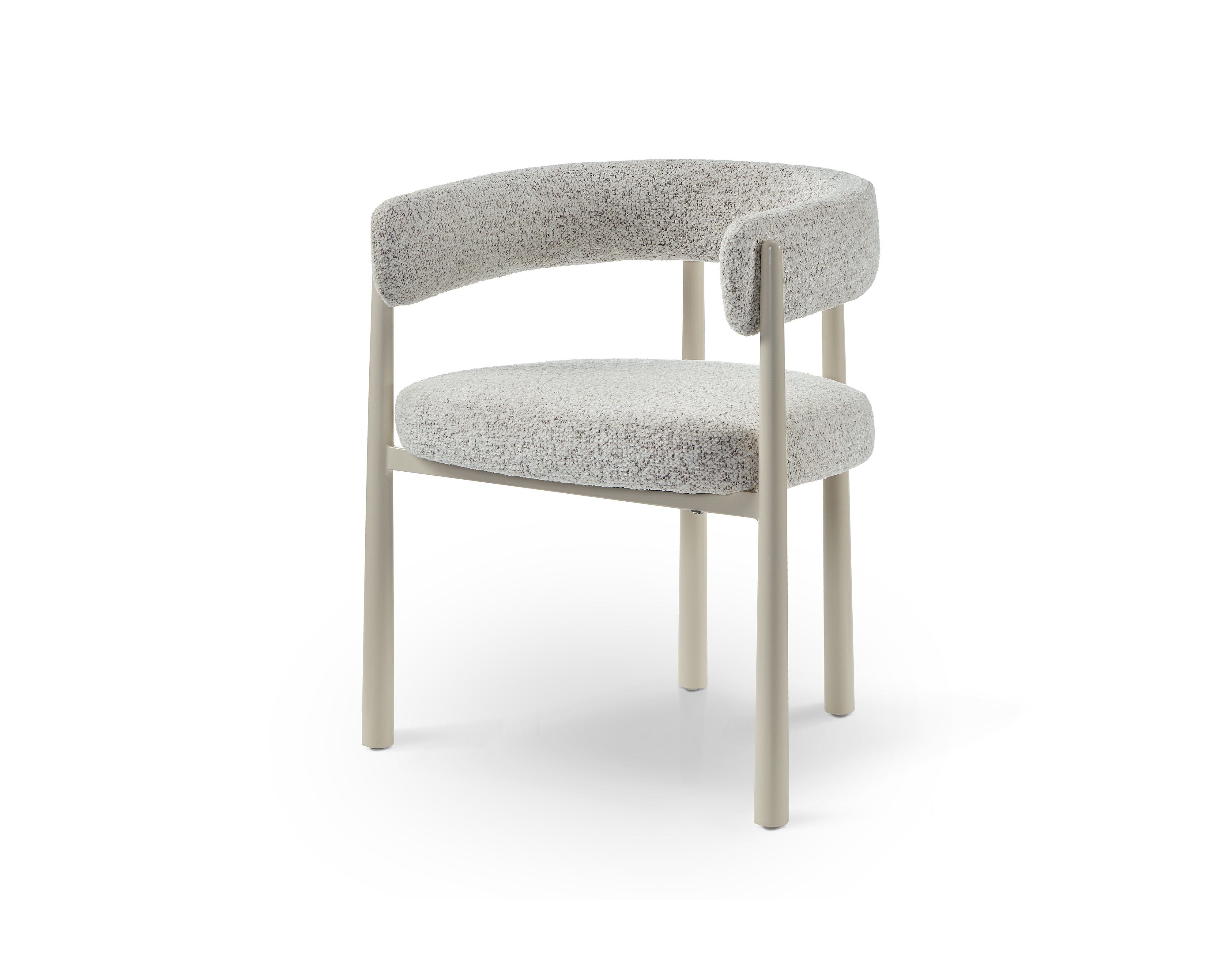 Aria Dining Chair - (Crib 5) Ripley Grav & Gloss Ivory by Liang & Eimil