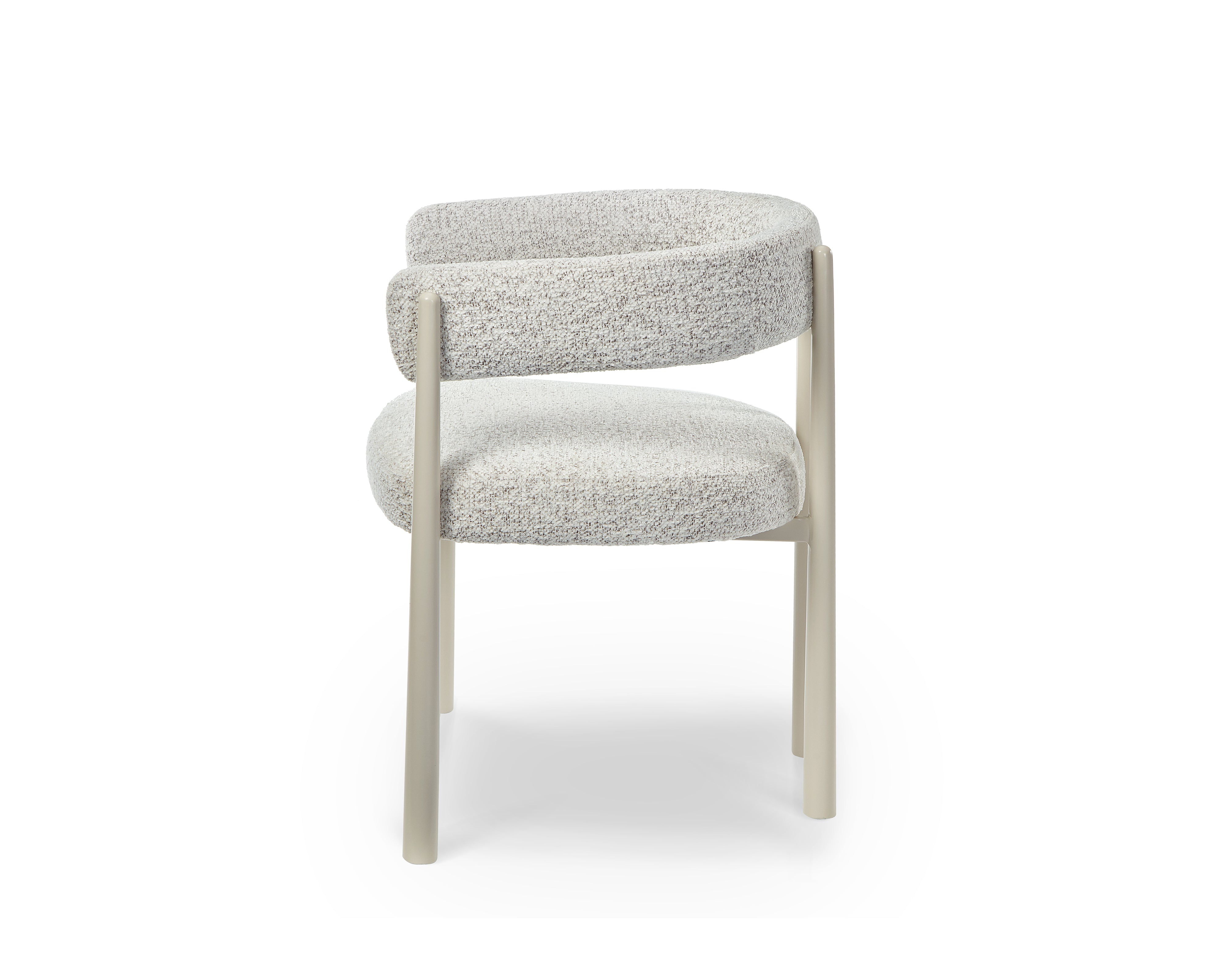 Aria Dining Chair - (Crib 5) Ripley Grav & Gloss Ivory by Liang & Eimil