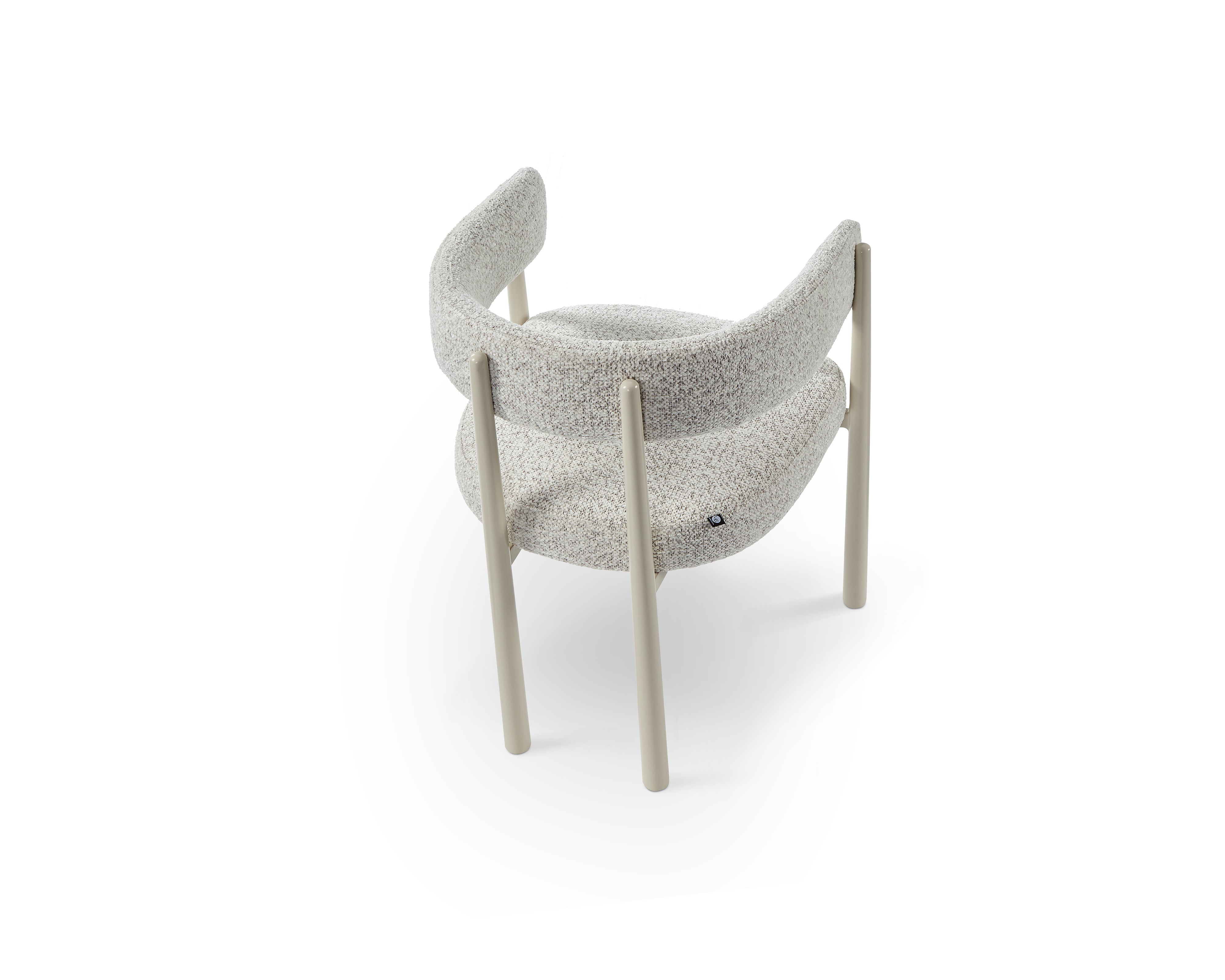 Aria Dining Chair - (Crib 5) Ripley Grav & Gloss Ivory by Liang & Eimil