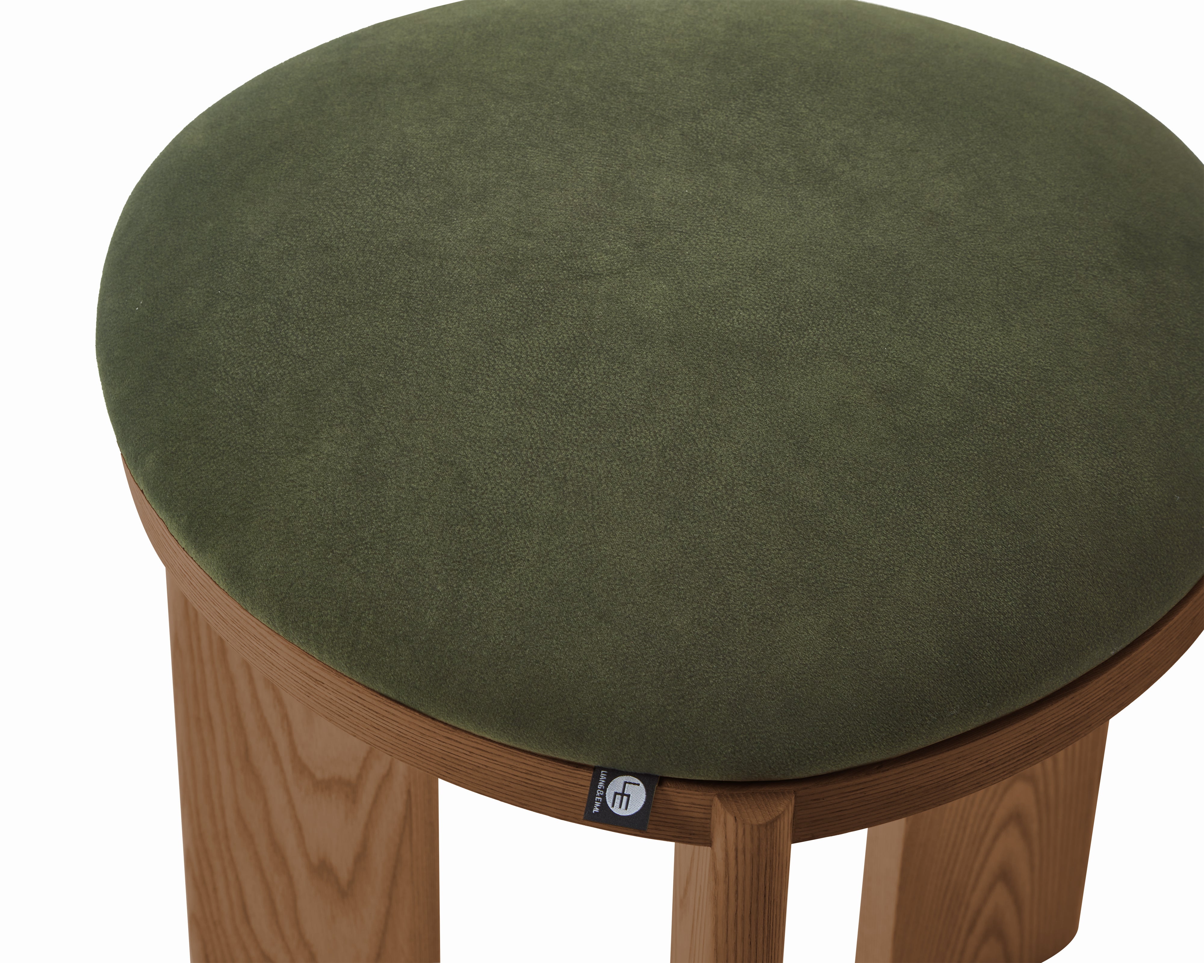 Lia Foot Stool - (Crib 5) Hopper Moss & Brushed Brown by Liang & Eimil