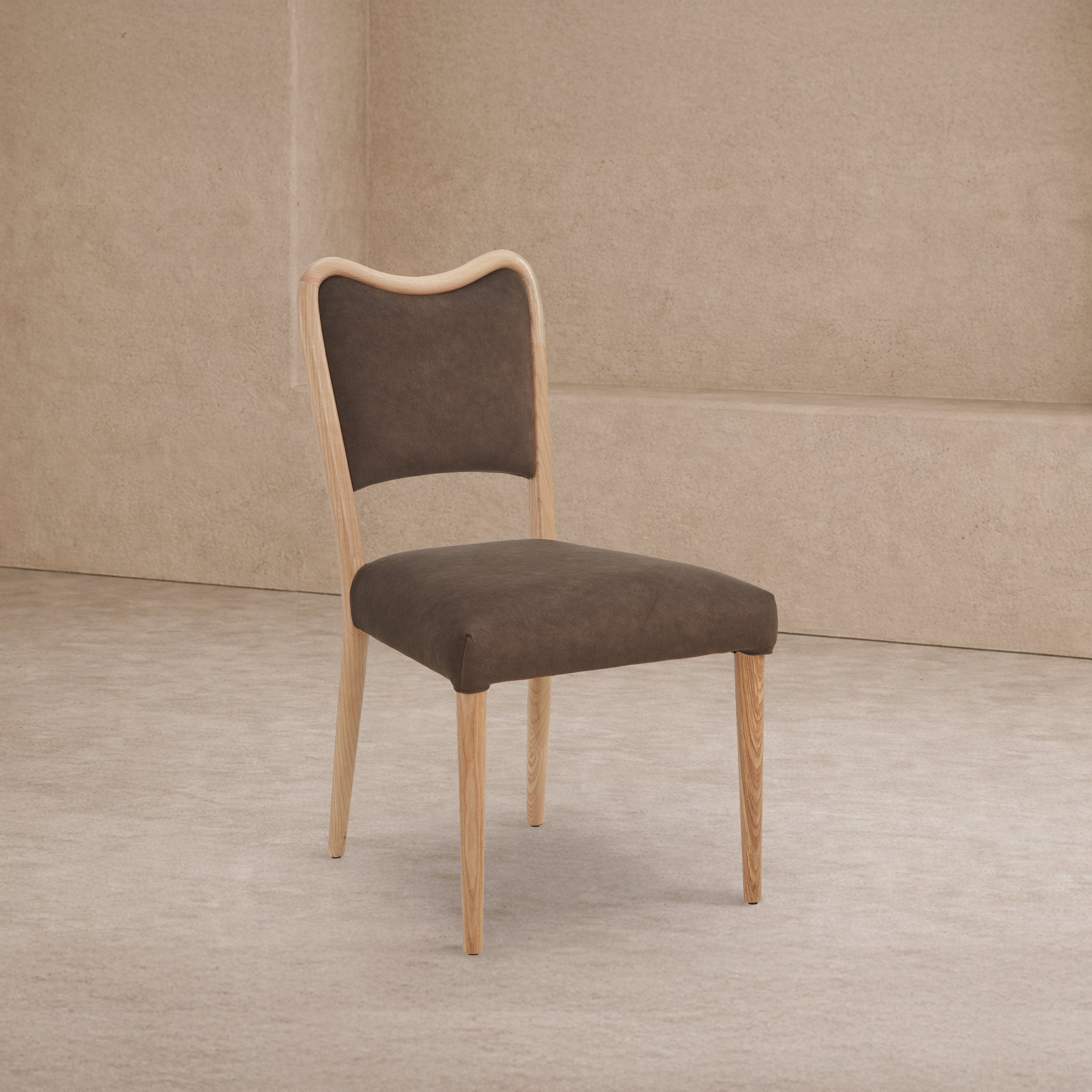 Adelaide Dining Chair - (Crib 5) Hopper Terra & Brushed Natural Wood by Liang & Eimil