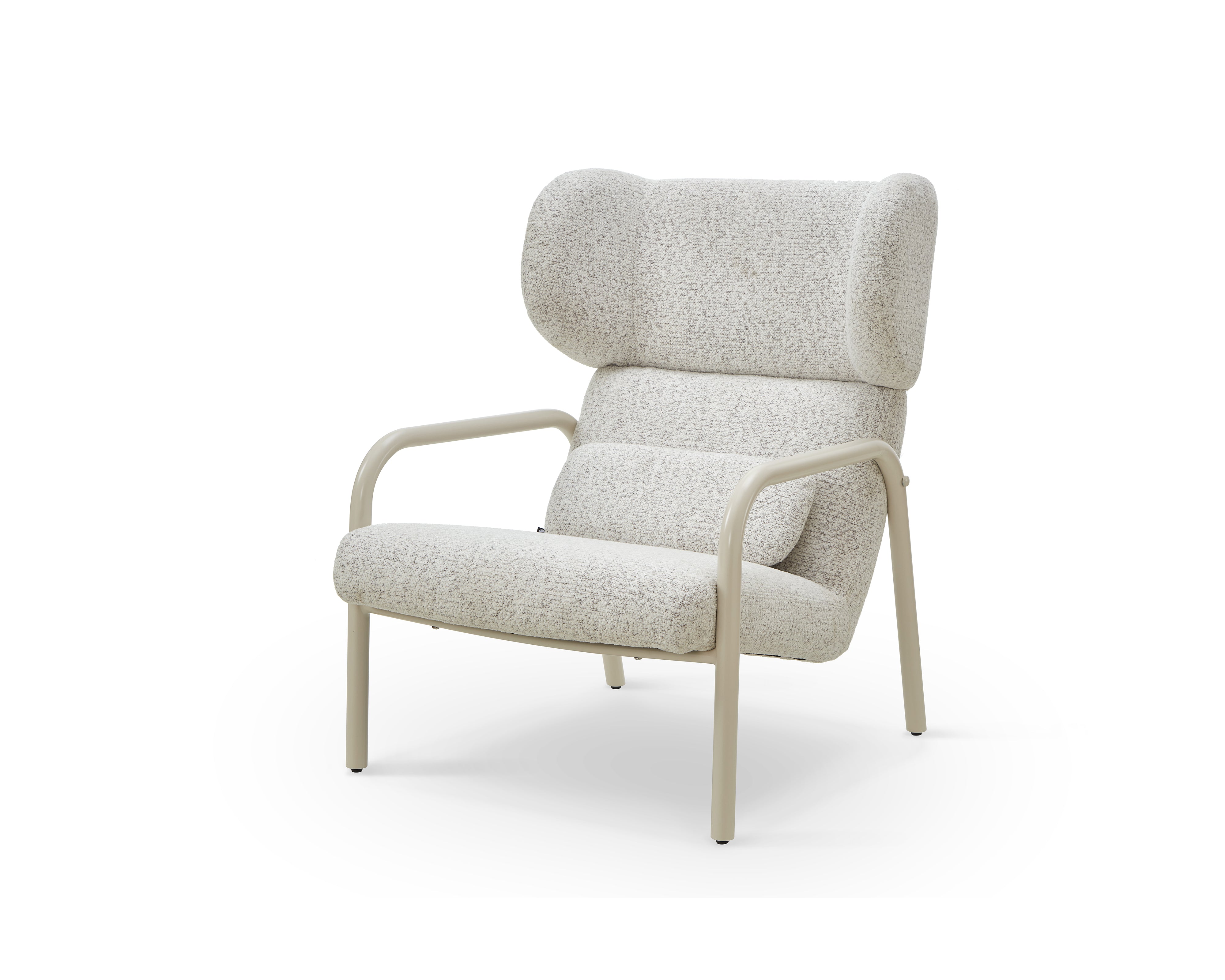 Vienne Occasional Chair - (Crib 5) Ripley Grav & Gloss Ivory by Liang & Eimil