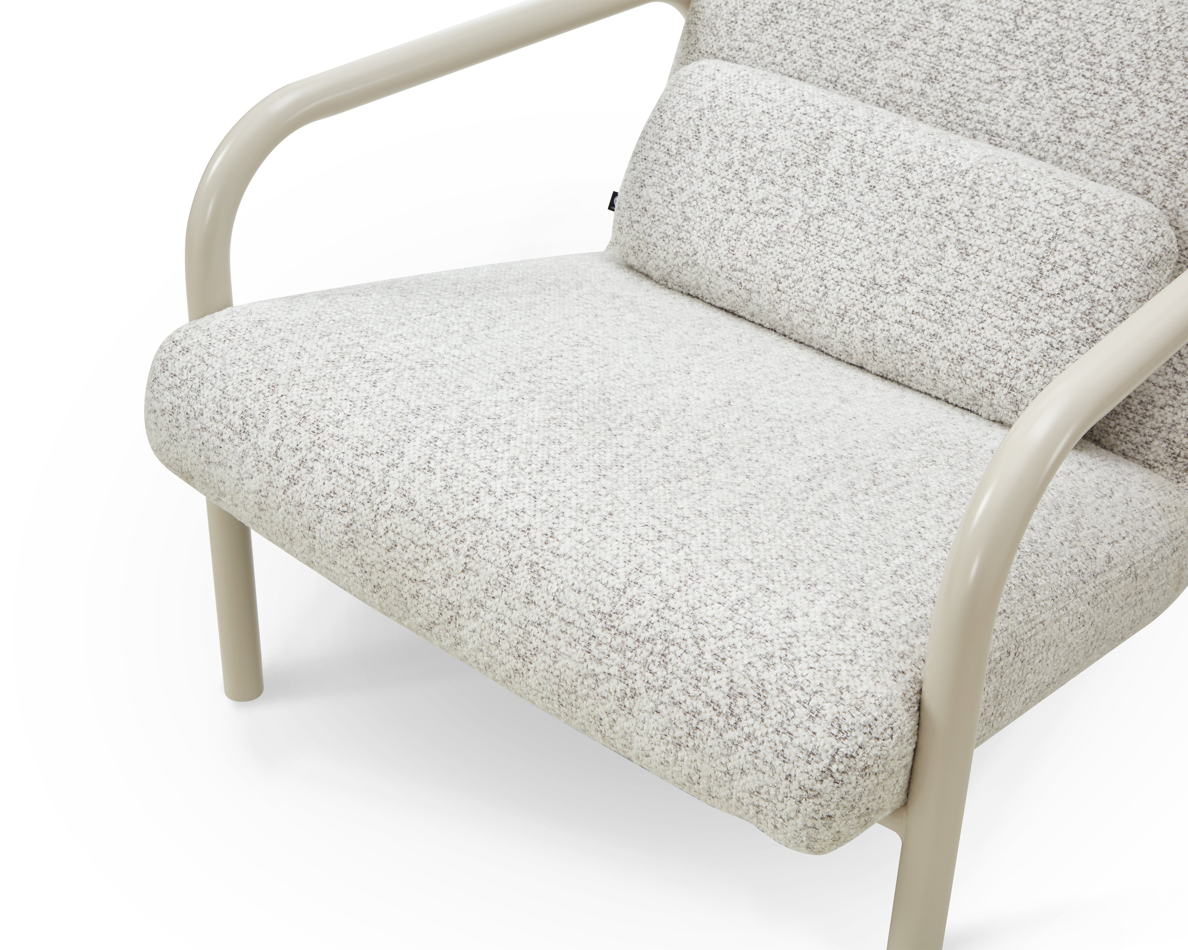 Vienne Occasional Chair - (Crib 5) Ripley Grav & Gloss Ivory by Liang & Eimil
