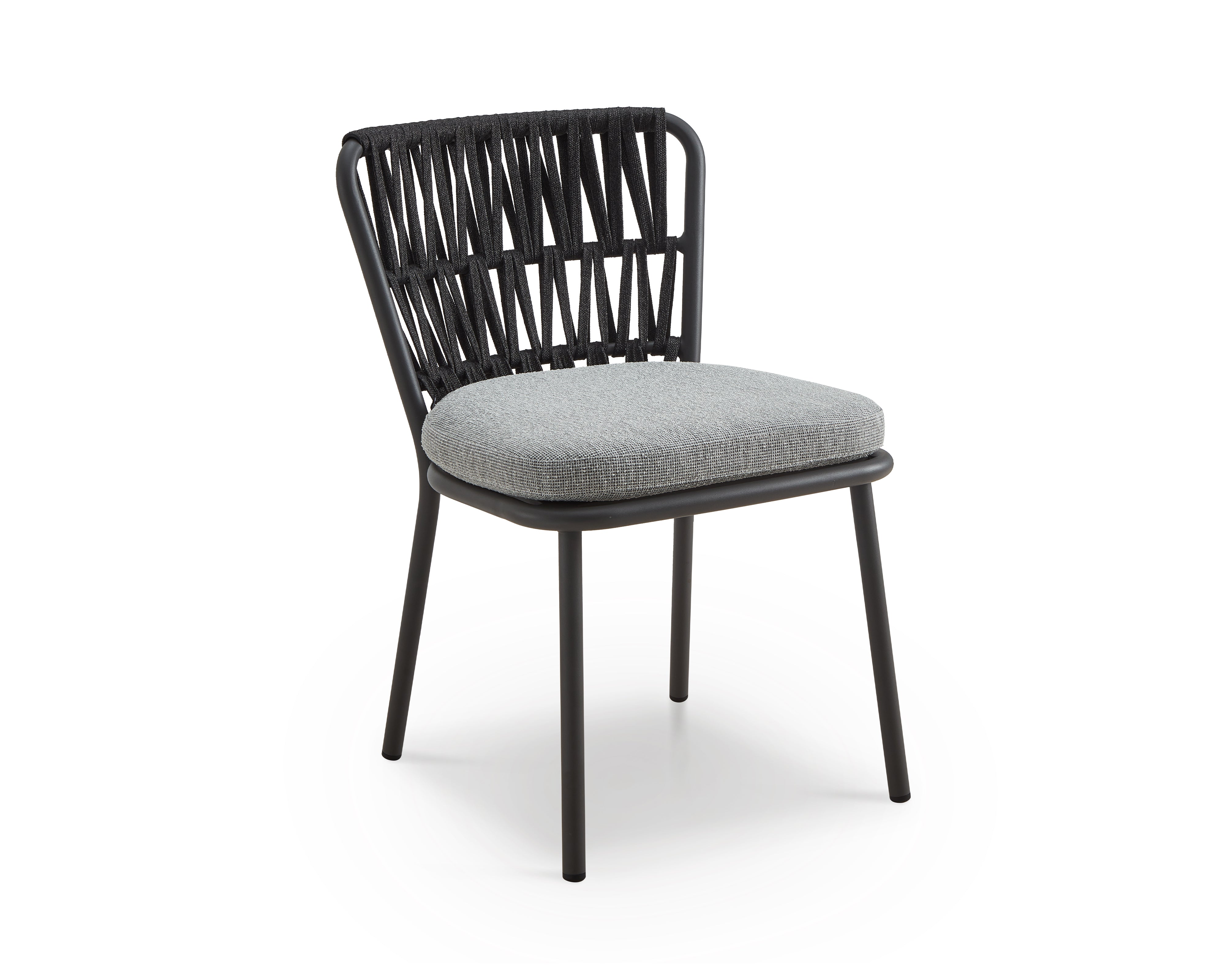 Ariana Outdoor Dining Chair (set of 2) - (Crib 5) Hunter Stone and Charcoal Grey by Liang & Eimil