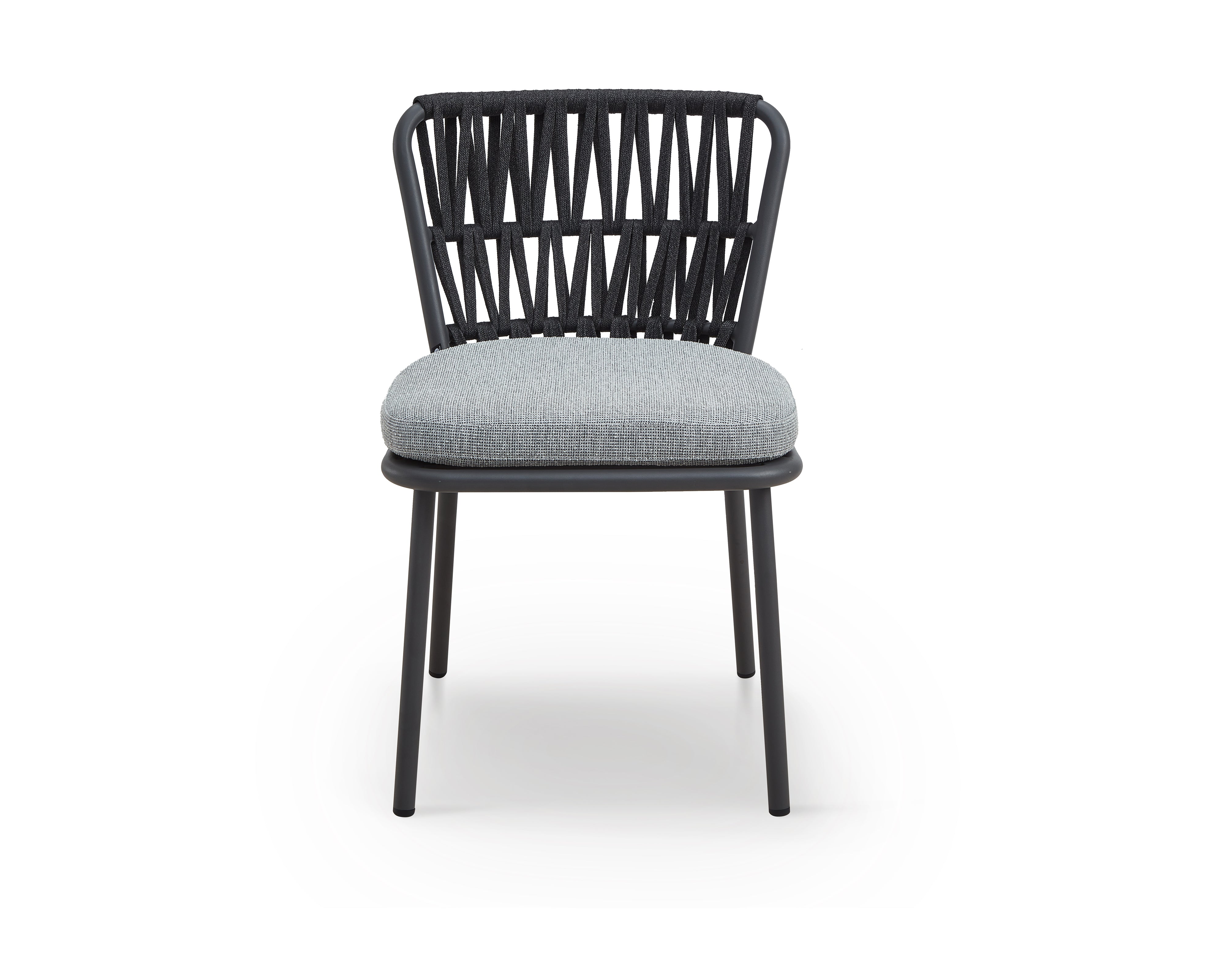 Ariana Outdoor Dining Chair (set of 2) - (Crib 5) Hunter Stone and Charcoal Grey by Liang & Eimil