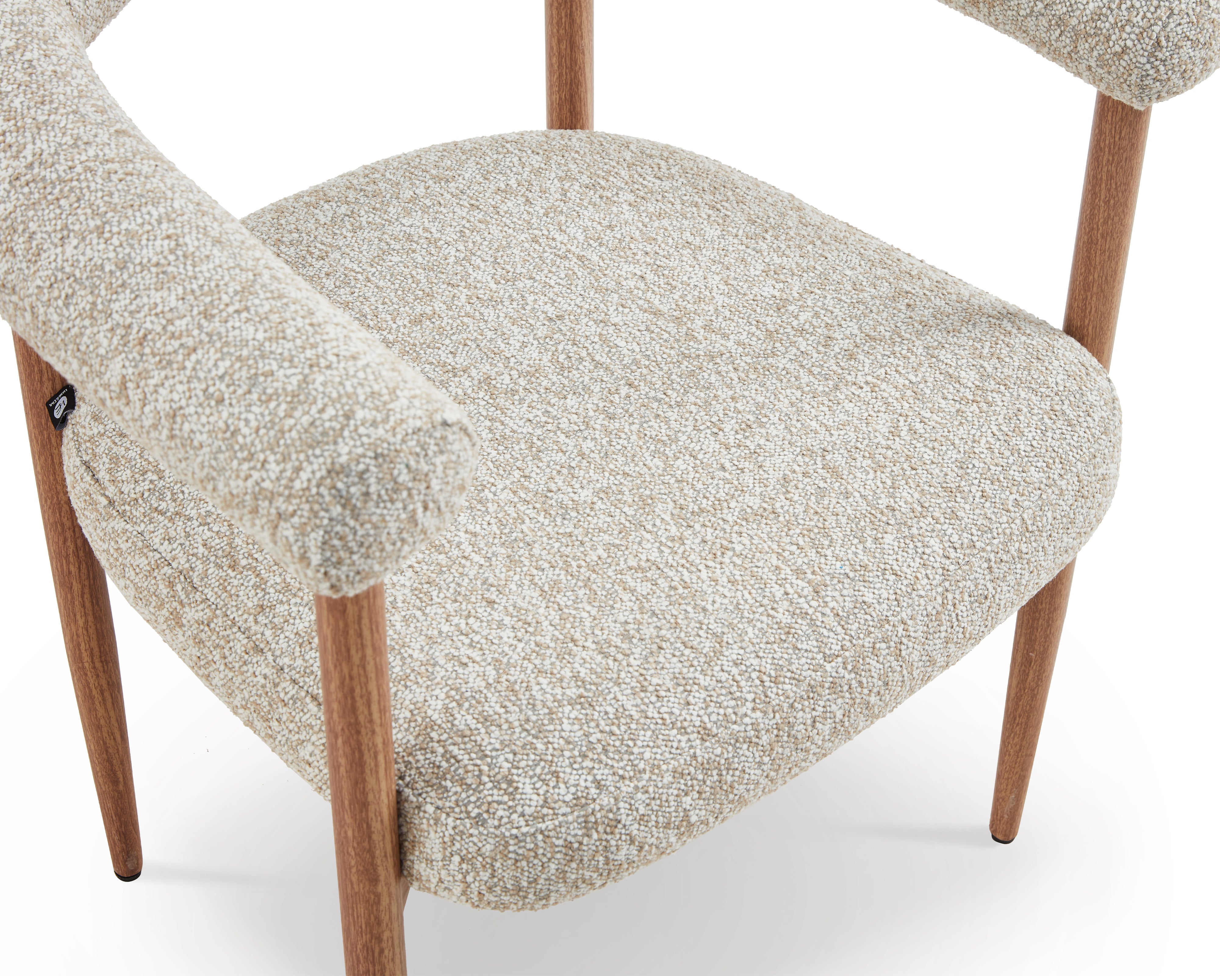 Nantes Outdoor Dining Chair - (Crib 5) Lima Beige and Walnut by Liang & Eimil