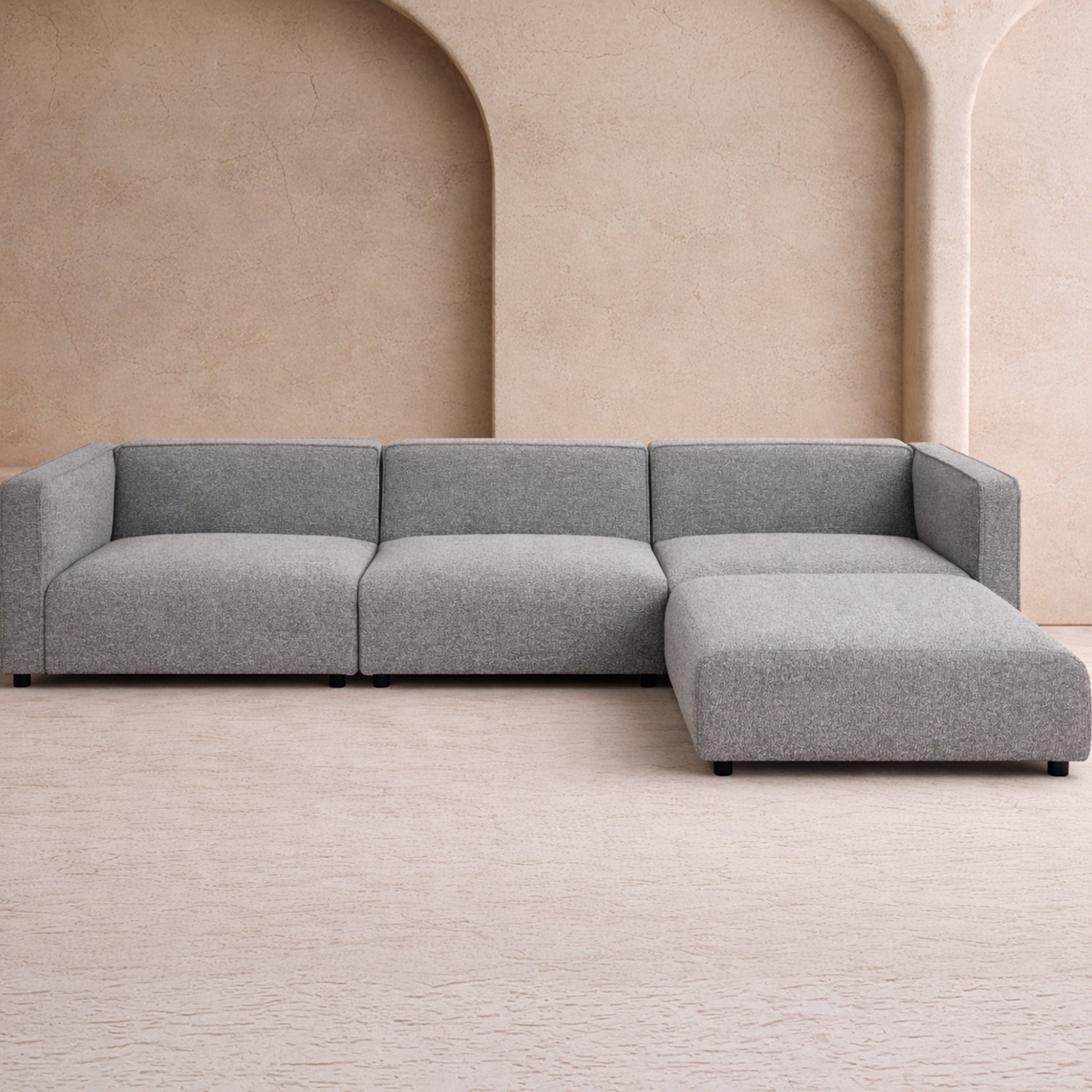Riviera Outdoor Modular Sofa - (Crib 5) Lima Grey and Deep Charcoal by Liang & Eimil