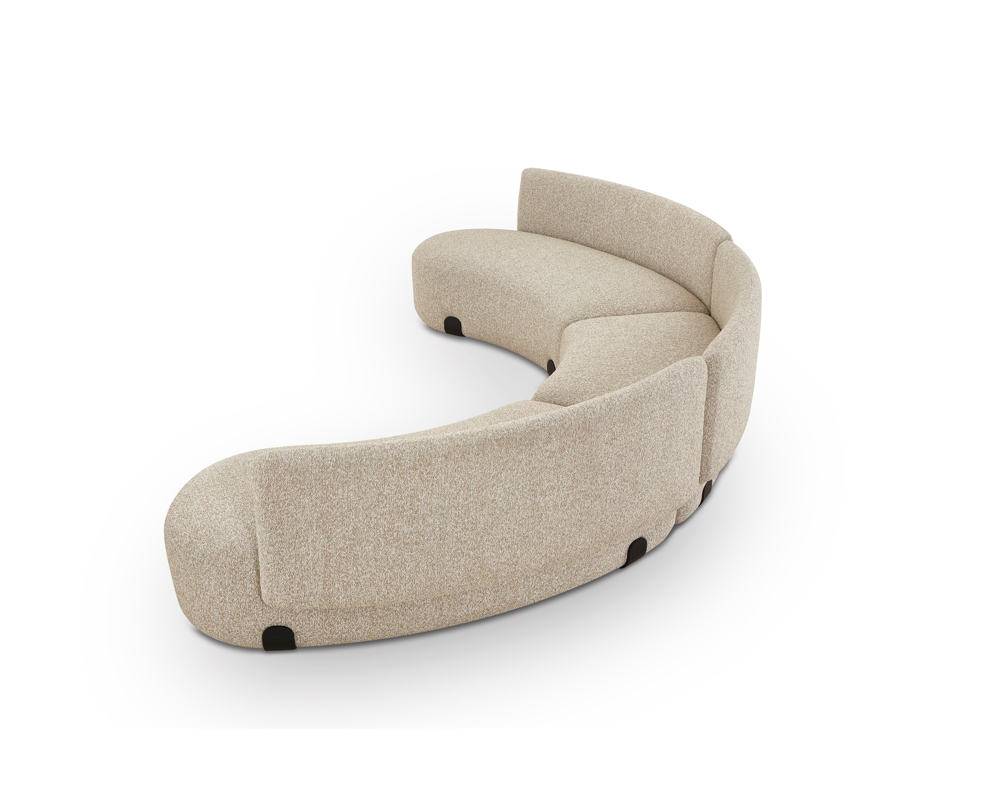 Capri Outdoor Modular Sofa - (Crib 5) Lima Beige and Deep Charcoal by Liang & Eimil