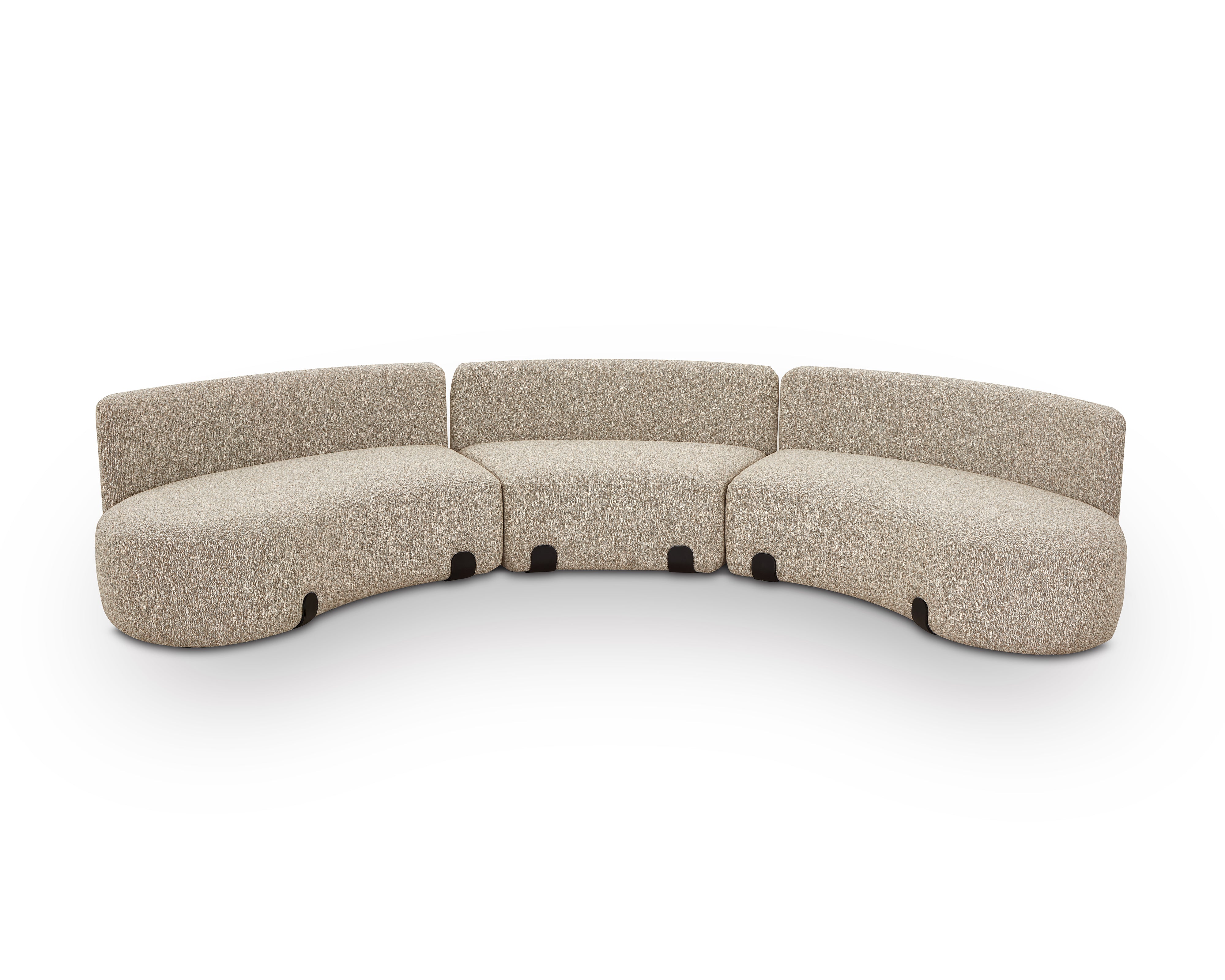 Capri Outdoor Modular Sofa - (Crib 5) Lima Beige and Deep Charcoal by Liang & Eimil